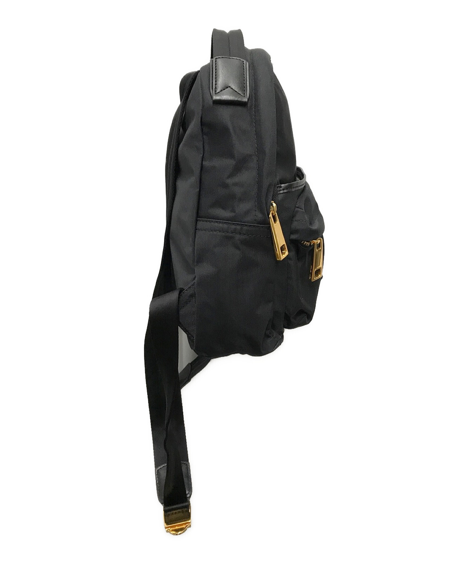 MARC JACOBS (マークジェイコブス) Nylon Varsity Small Backpack ナイロンリュック ブラック