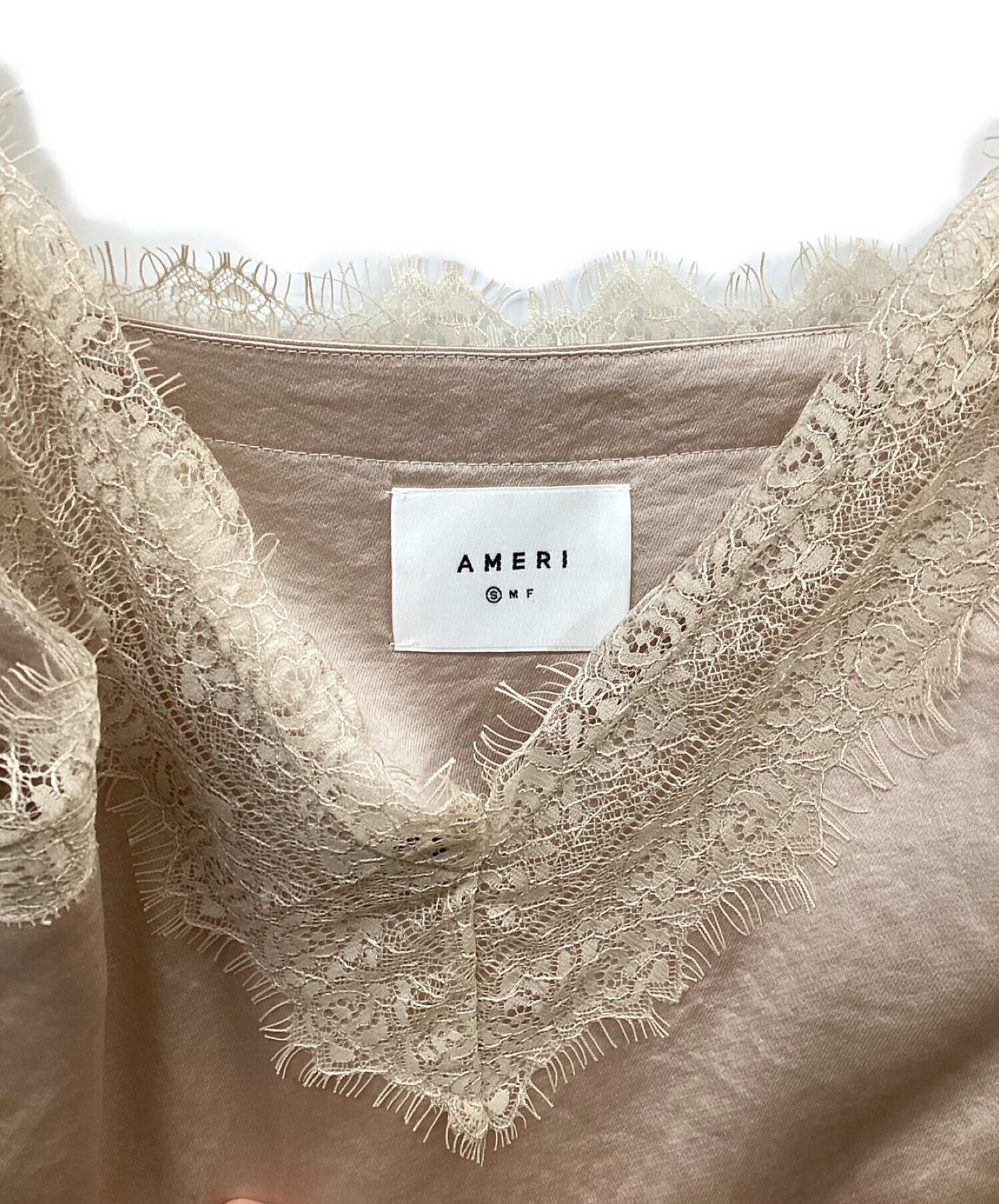 Ameri (アメリ) LADY LAYERED CAMI DRESS／レディーレイヤードキャミドレス ベージュ サイズ:S