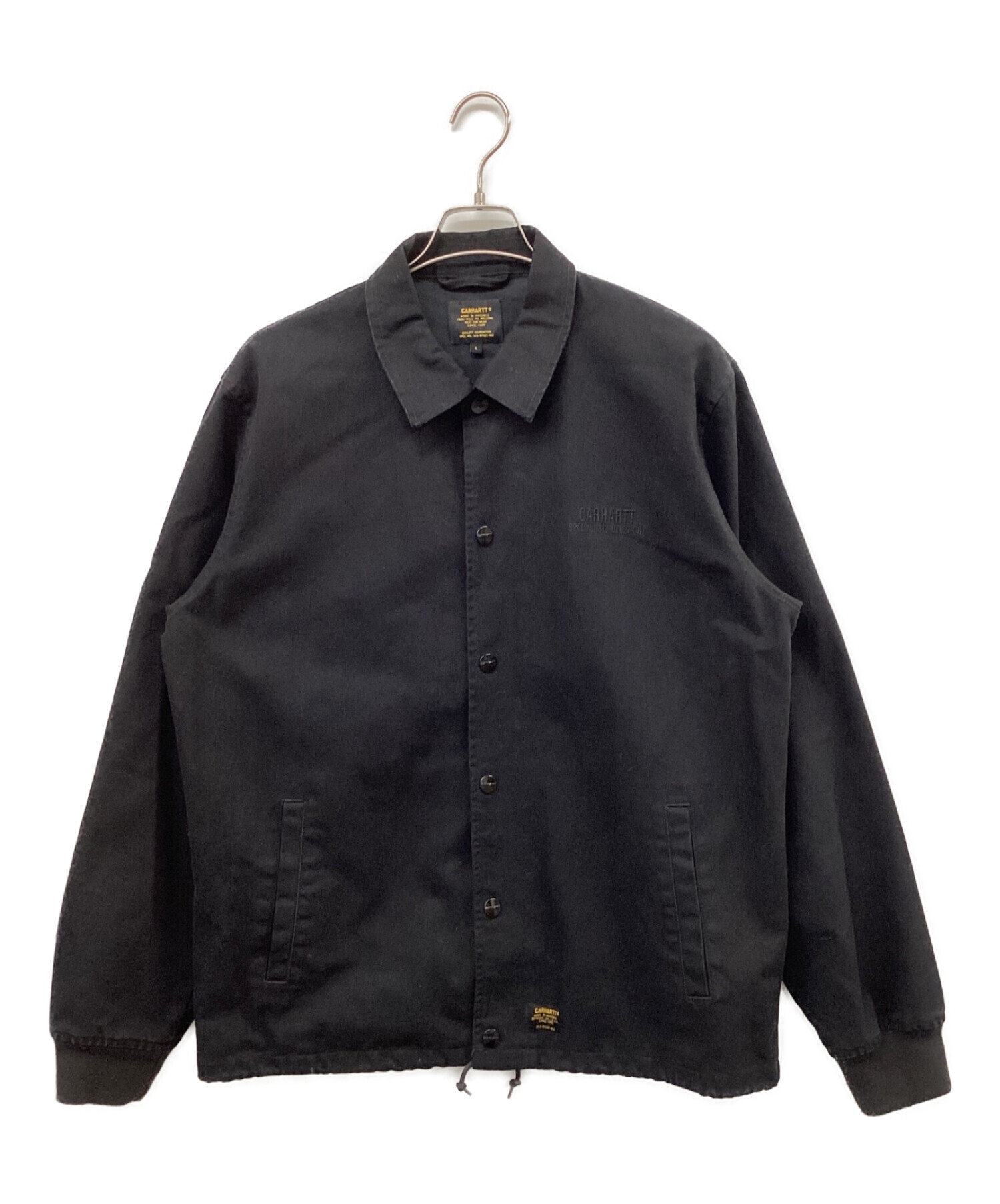 CarHartt (カーハート) ROLF COACH JACKET ロルフコーチジャケット ブラック サイズ:Ｌ