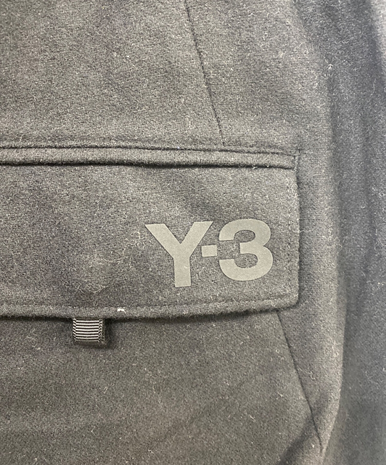 Y-3 (ワイスリー) 21AW M CLASSIC WOOL FLANNEL CUFF PANTS ウールフランネルジョガーパンツ ブラック  サイズ:M