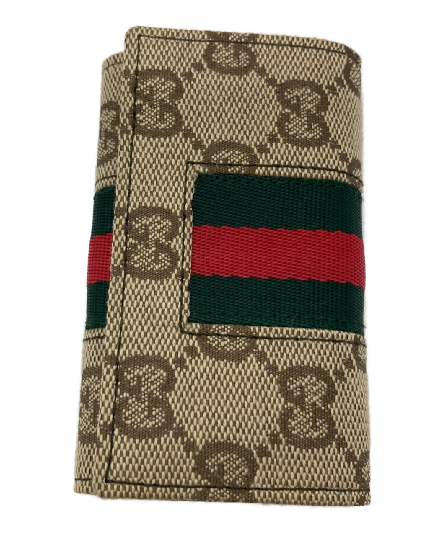 中古・古着通販】GUCCI (グッチ) GGキャンバス6連キーケース ベージュ