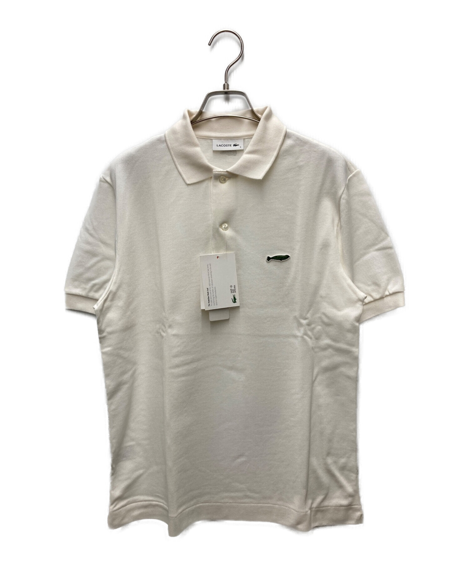 LACOSTE (ラコステ) ハワイアンモンクアザラシポロシャツ ホワイト サイズ:S 未使用品