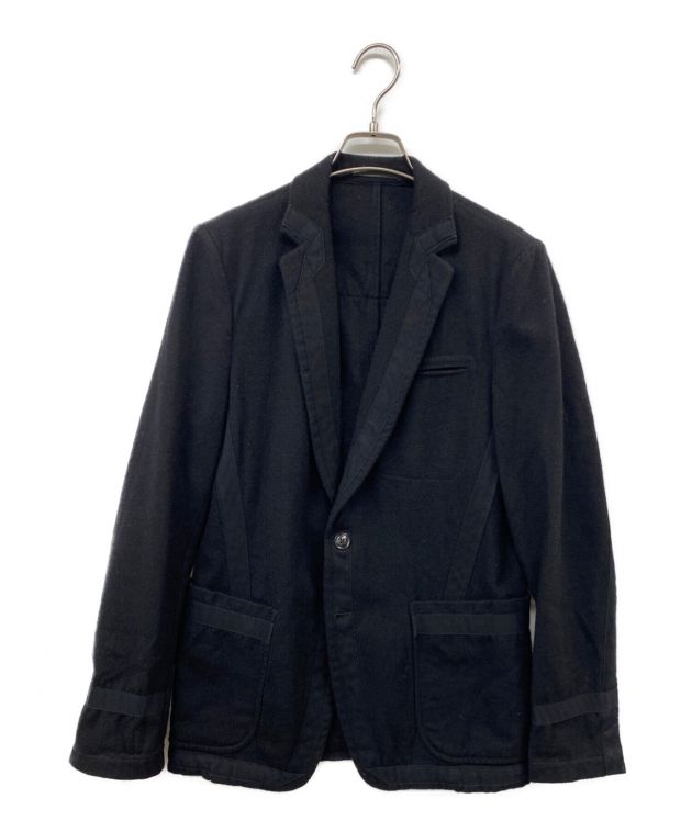 中古・古着通販】DRIES VAN NOTEN (ドリスヴァンノッテン) テープデザインテーラードジャケット ブラック サイズ:44｜ブランド・古着通販  トレファク公式【TREFAC FASHION】スマホサイト