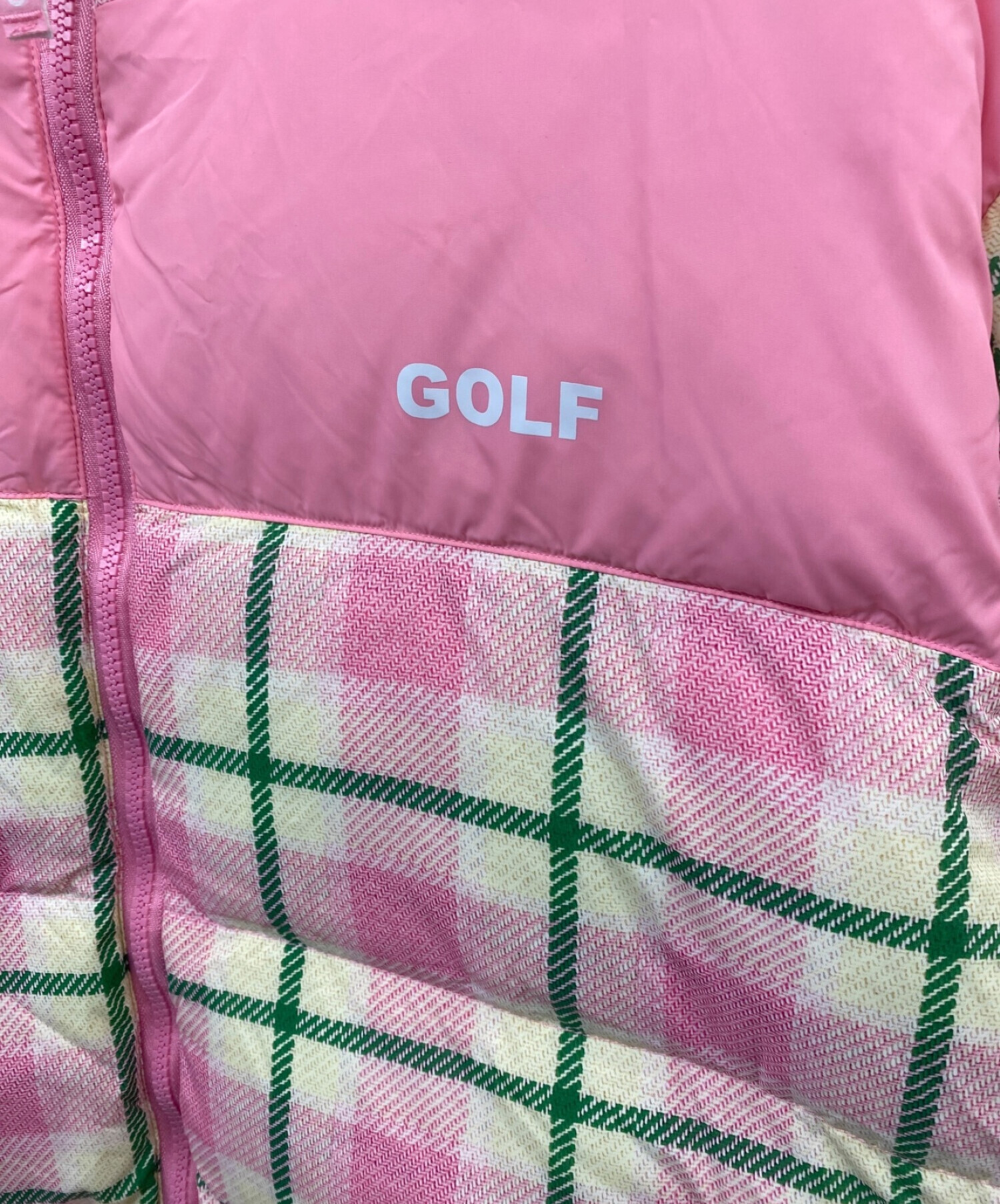 中古・古着通販】GOLF WANG (ゴルフワン) チェックダウンジャケット