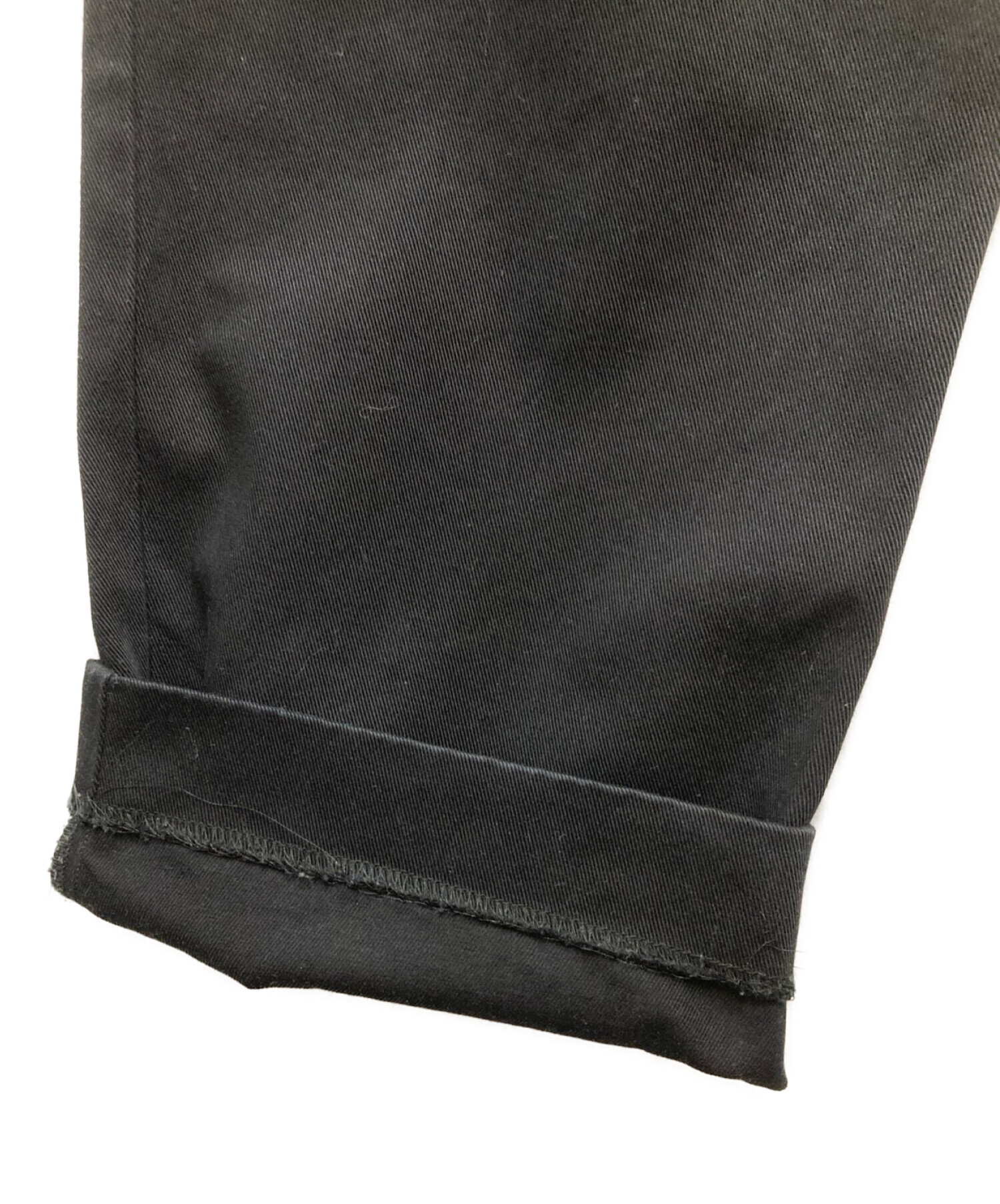 BOTTEGA VENETA (ボッテガベネタ) コットンテーパードパンツ ブラック サイズ:50