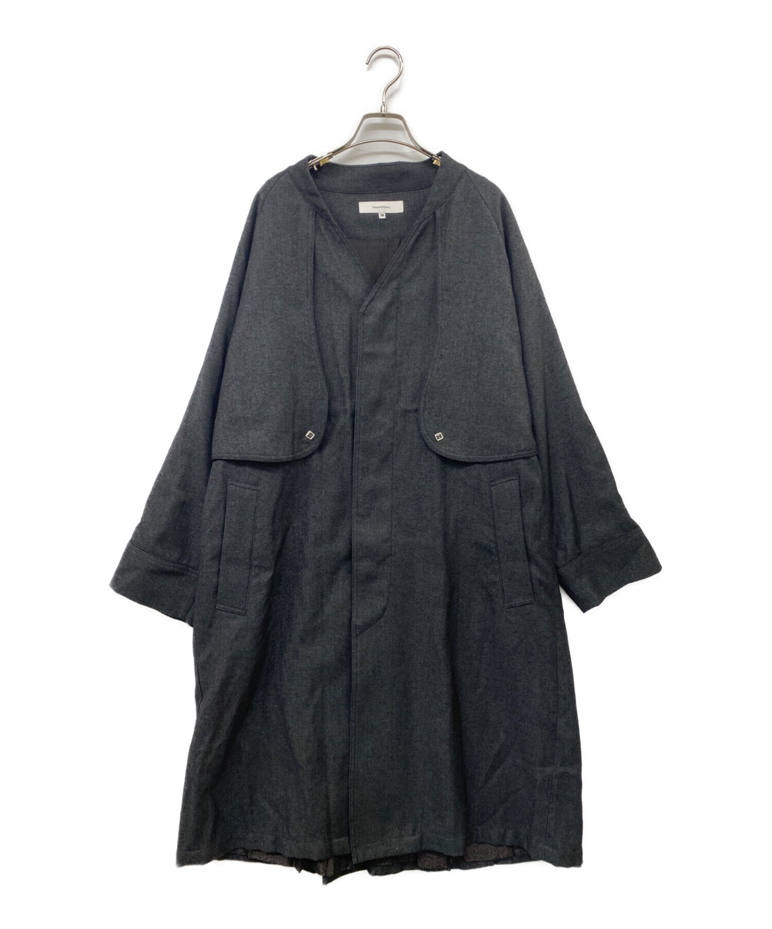 SASQUATCHfabrix. (サスクワッチファブリックス) VENTILATION WESTERN COAT  ベンチレーションウエスタンノーカラーコート グレー サイズ:M