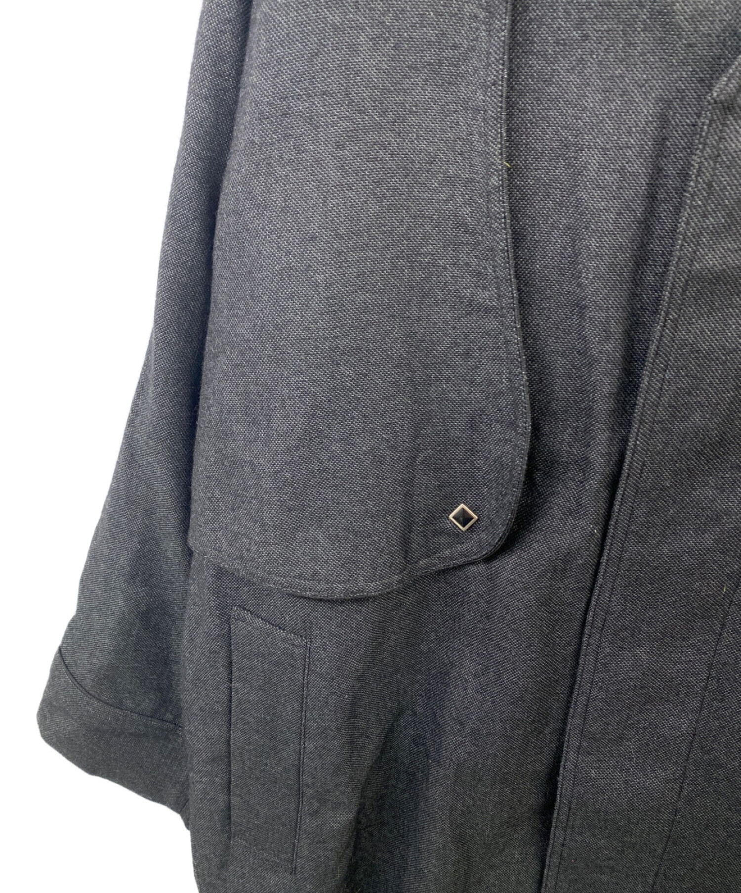 SASQUATCHfabrix. (サスクワッチファブリックス) VENTILATION WESTERN COAT  ベンチレーションウエスタンノーカラーコート グレー サイズ:M