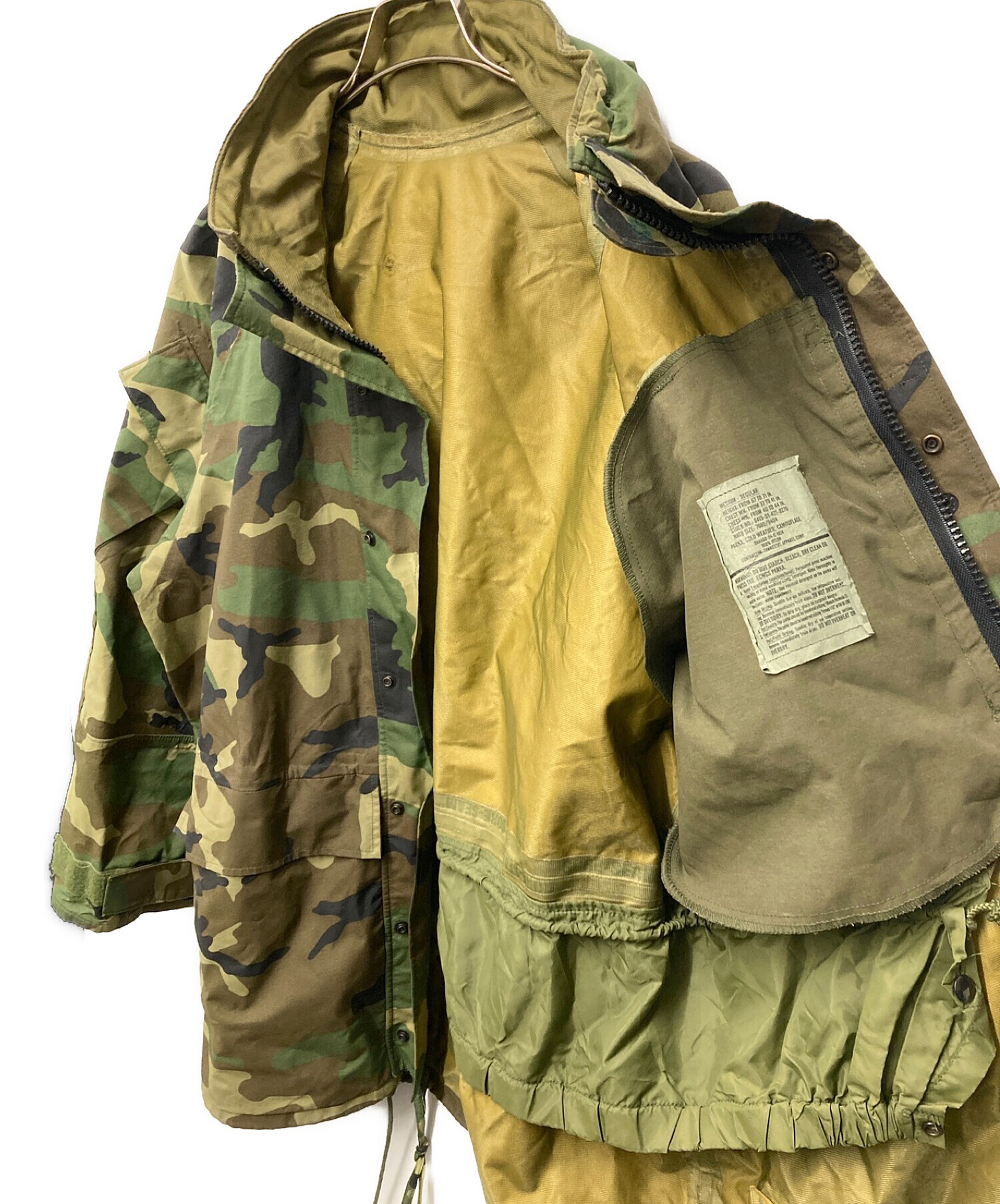 US ARMY (ユーエスアーミー) ECWCS GEN1 ゴアテックスミリタリーシェルジャケット　94年製 PARKA COLD WEATHER  CAMOUFLAGE オリーブ サイズ: M-REGULAR