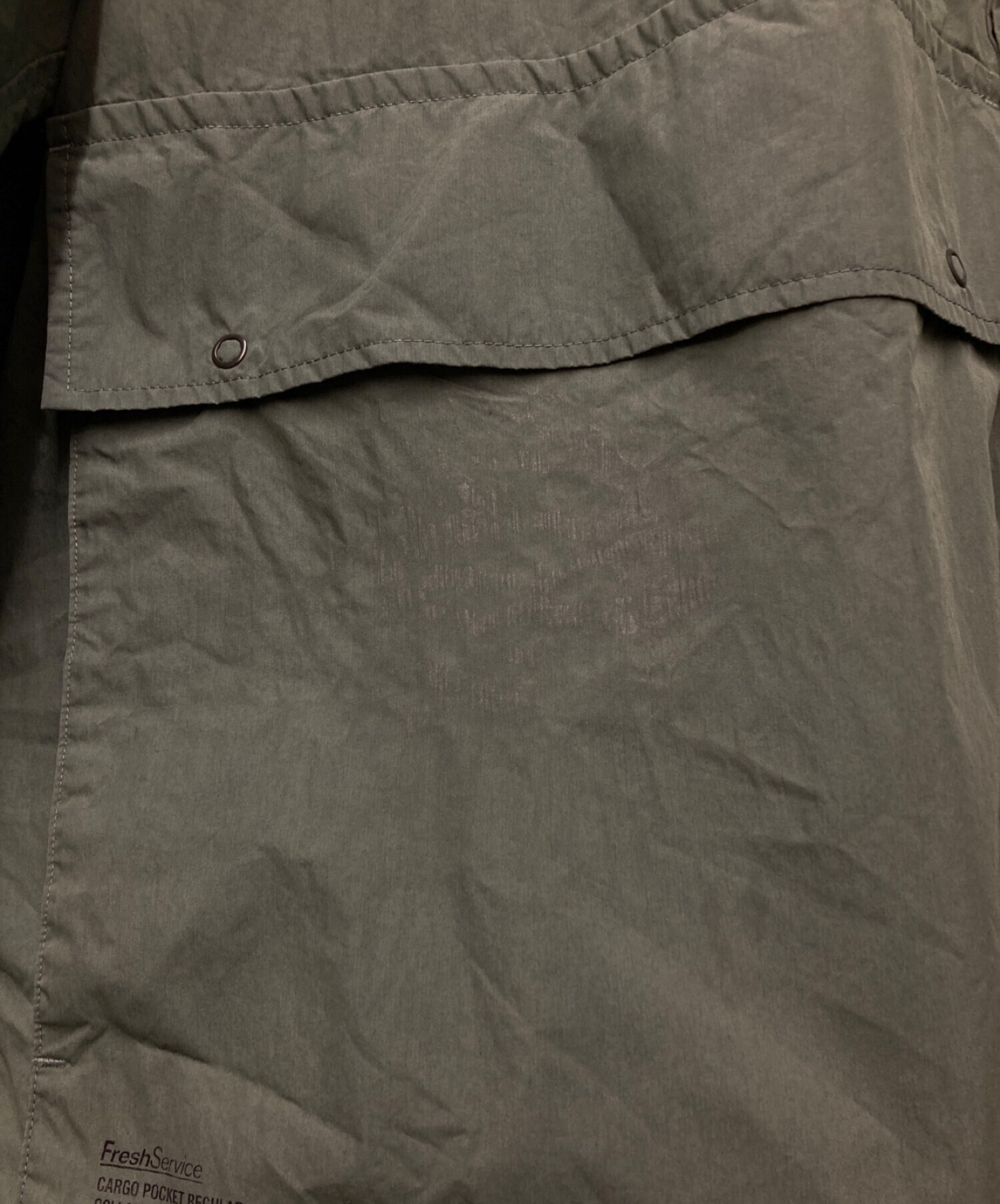 FreshService (フレッシュサービス) カーゴポケットレギュラーカラーユーティリティーシャツ　 Cargo pocket regular  collar utility shirt カーキ サイズ:Ｆｒｅｅ