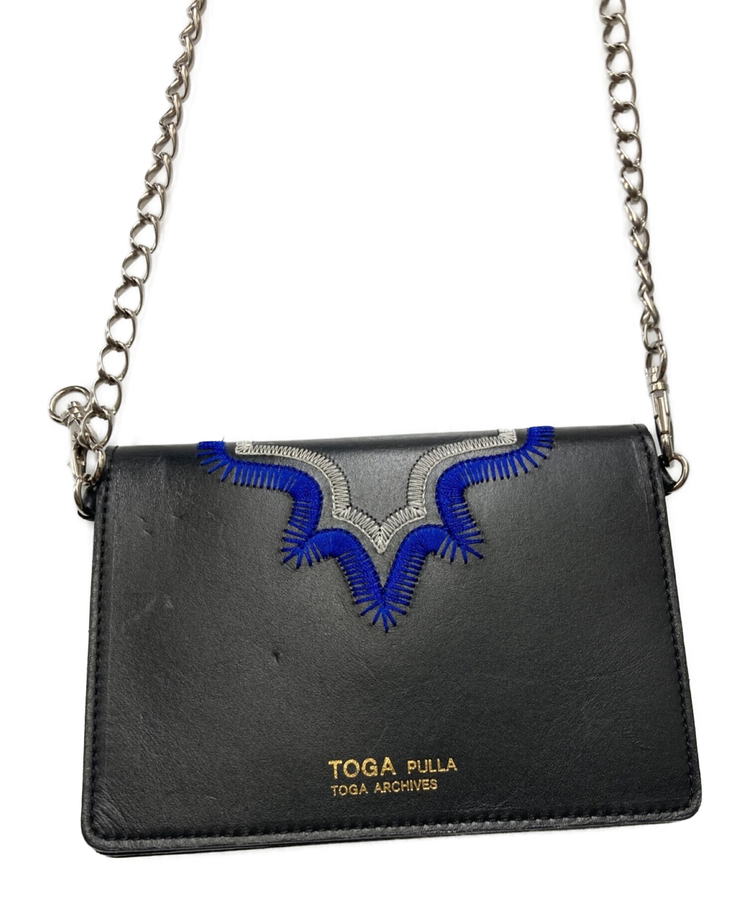 TOGA PULLA (トーガ プルラ) Chain wallet bag/チェーンウォレットバッグ ブラック