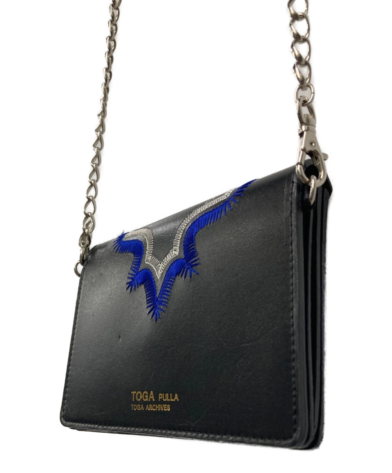 TOGA PULLA (トーガ プルラ) Chain wallet bag/チェーンウォレットバッグ ブラック