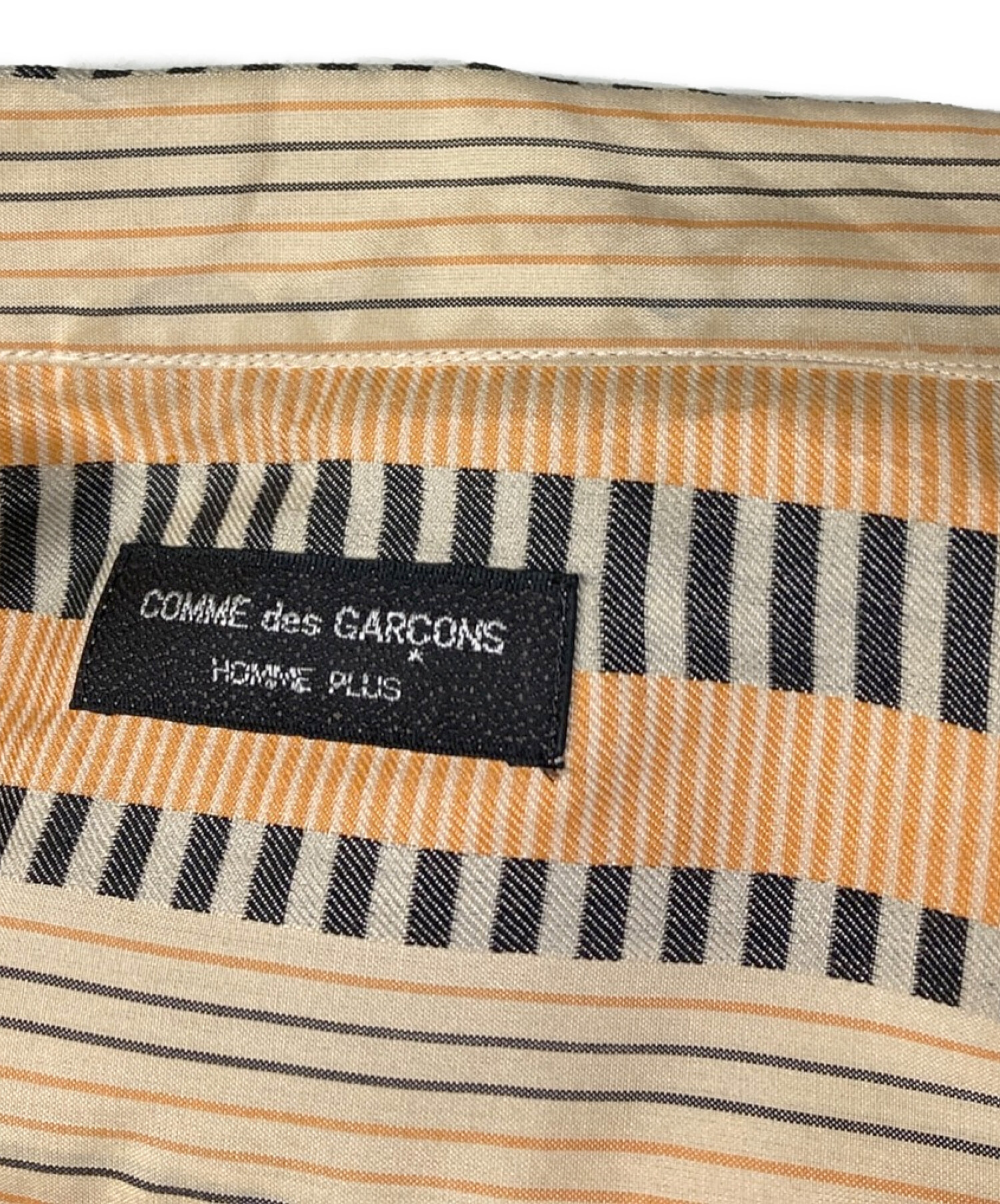 COMME des GARCONS HOMME PLUS (コムデギャルソンオムプリュス) AD1997 S/S総柄オープンカラーシルクシャツ  オレンジ サイズ:表記無し