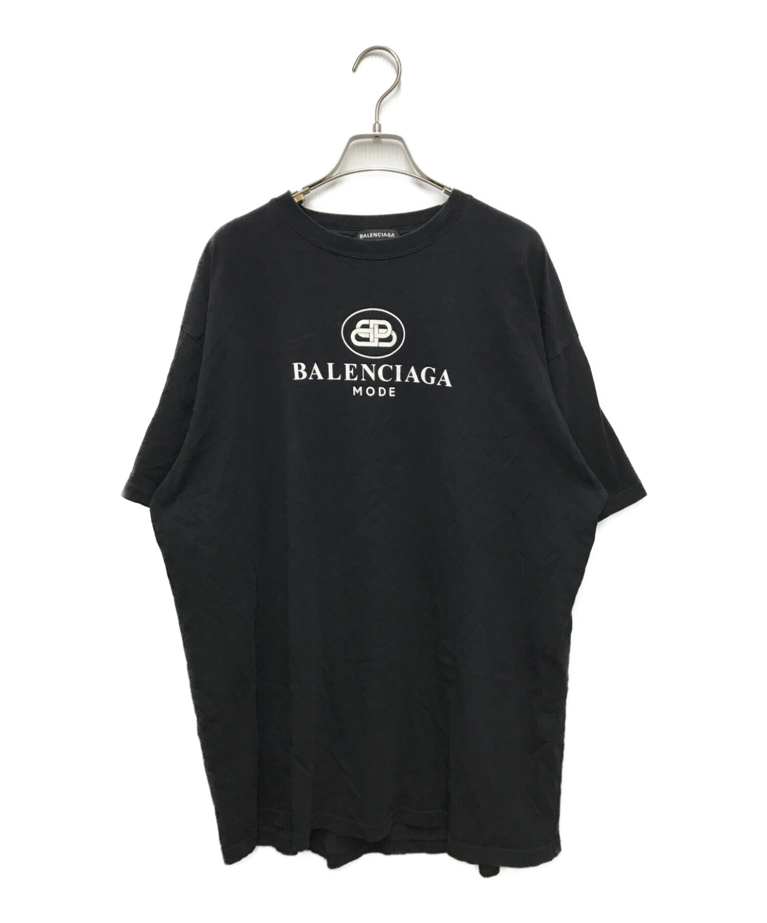 BALENCIAGA ロゴ 黒 Tシャツ Lサイズ-