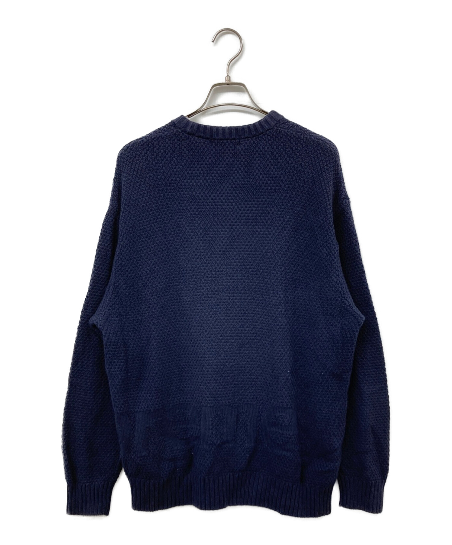 SUPREME (シュプリーム) 20AW Textured Small Box Sweater ネイビー サイズ:L