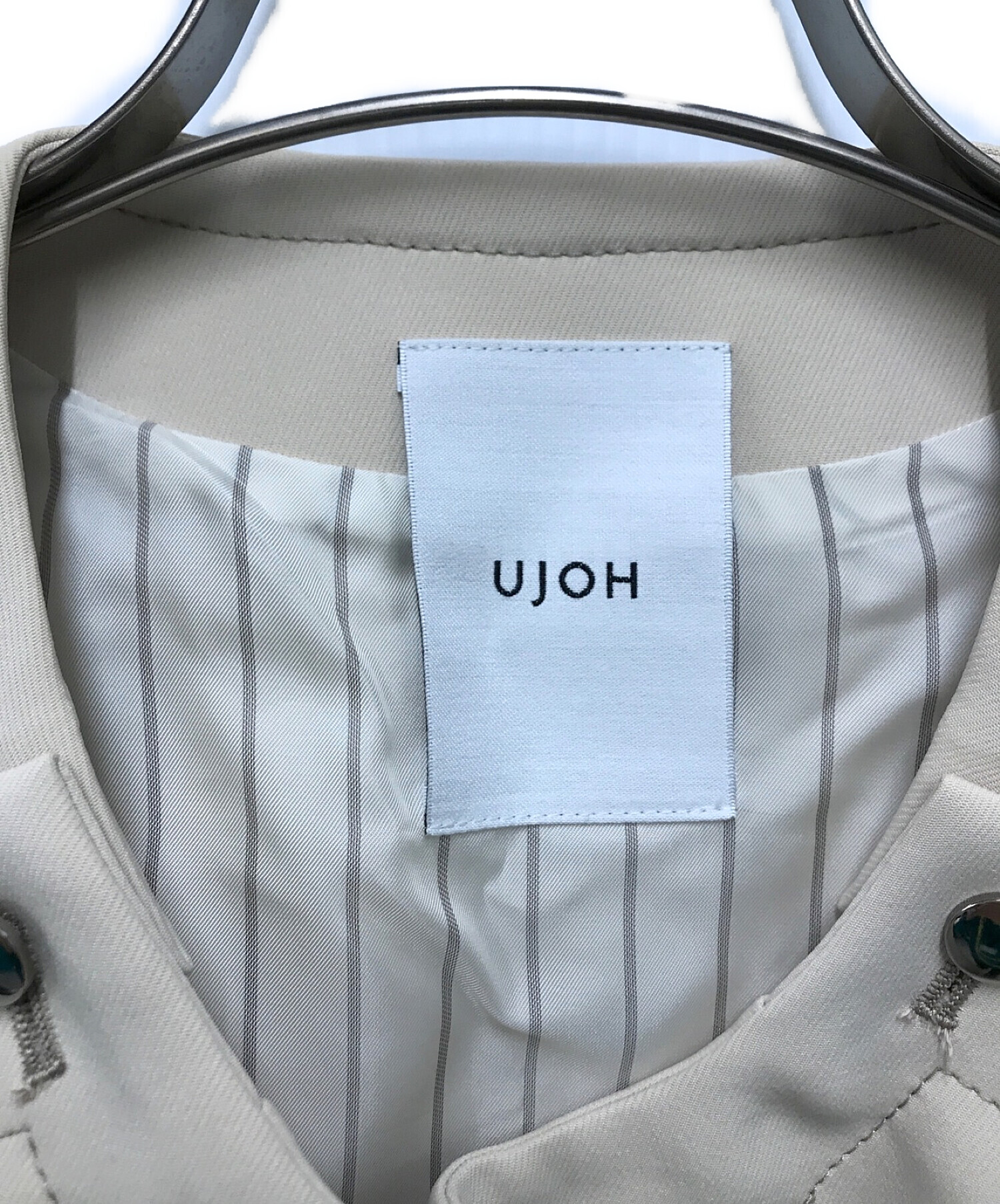 中古・古着通販】Ujoh (ウジョー) デザインベスト アイボリー サイズ:2