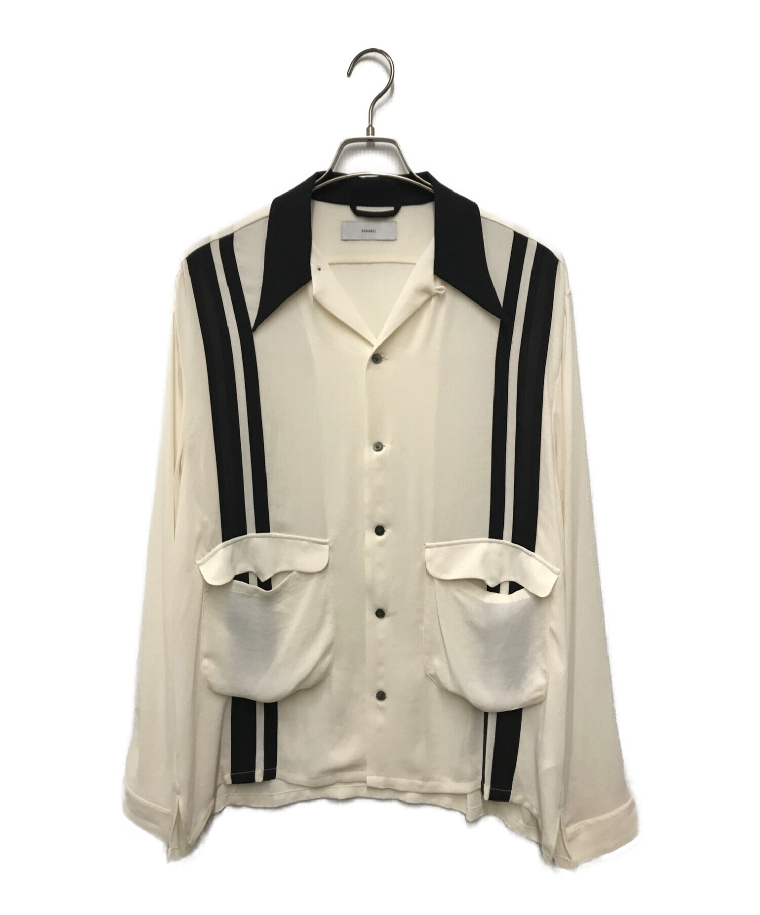 SUGARHILL (シュガーヒル) Crape Bowring Shirt ボウリングシャツ アイボリー サイズ:3