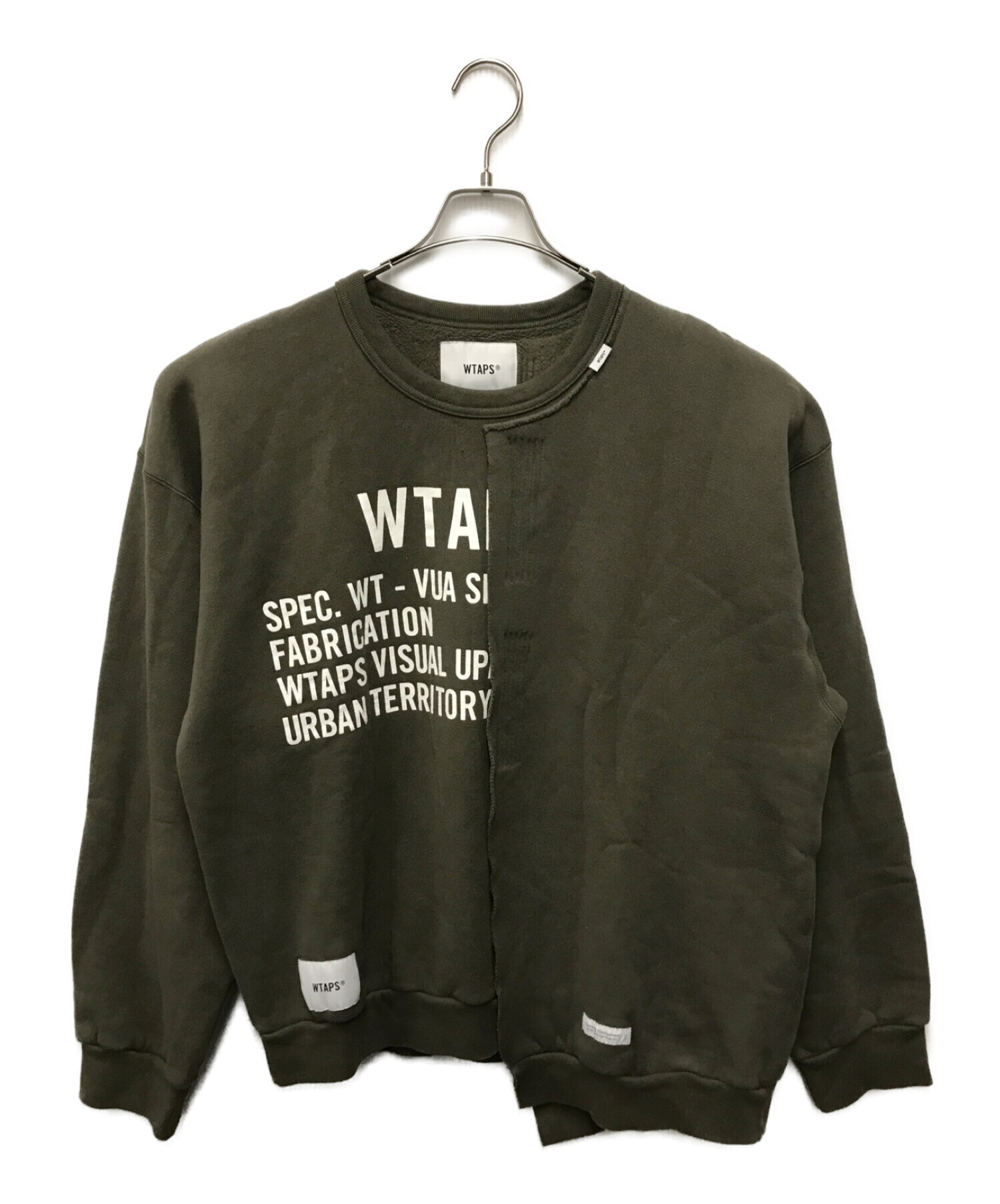 写真の通り状態もいいですWTAPS RAGS CREW NECK スウェット OD カーキ ...