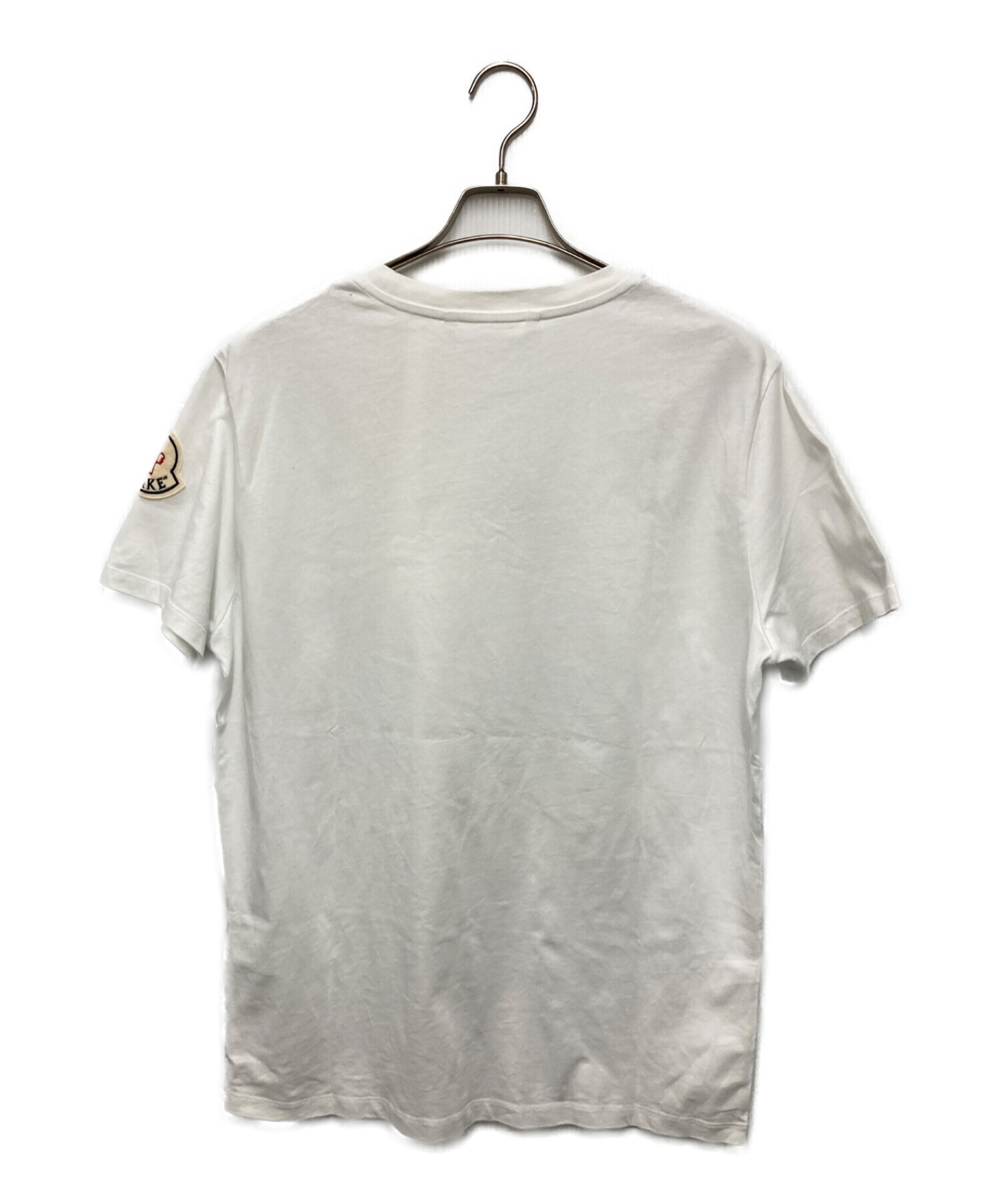 MONCLER (モンクレール) AWAKE (アウェイク) コラボプリントTシャツ ホワイト サイズ:L