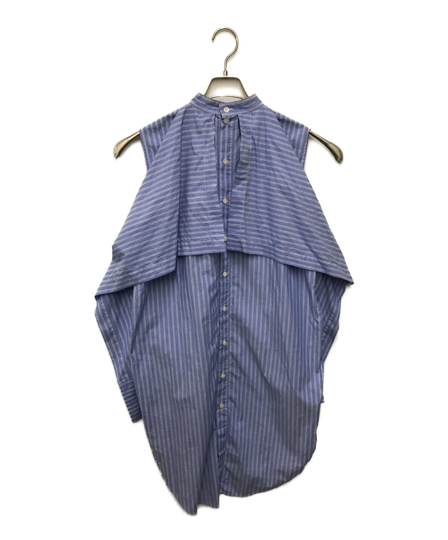 THE KEIJI (ザ・ケイジ) デザインストライプシャツ ブルー サイズ:SIZE1