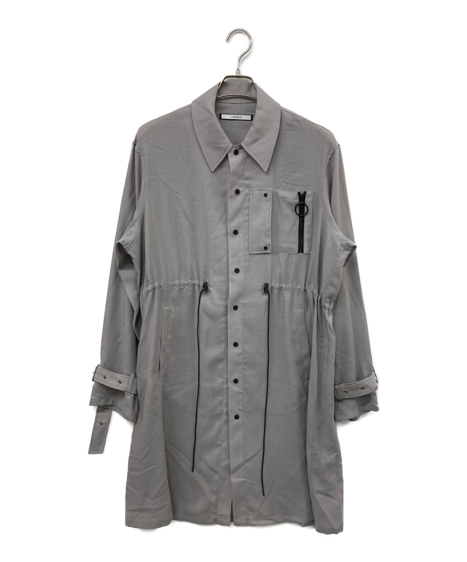 LIBERUM (リベルム) ウールシャツコート グレー サイズ:1