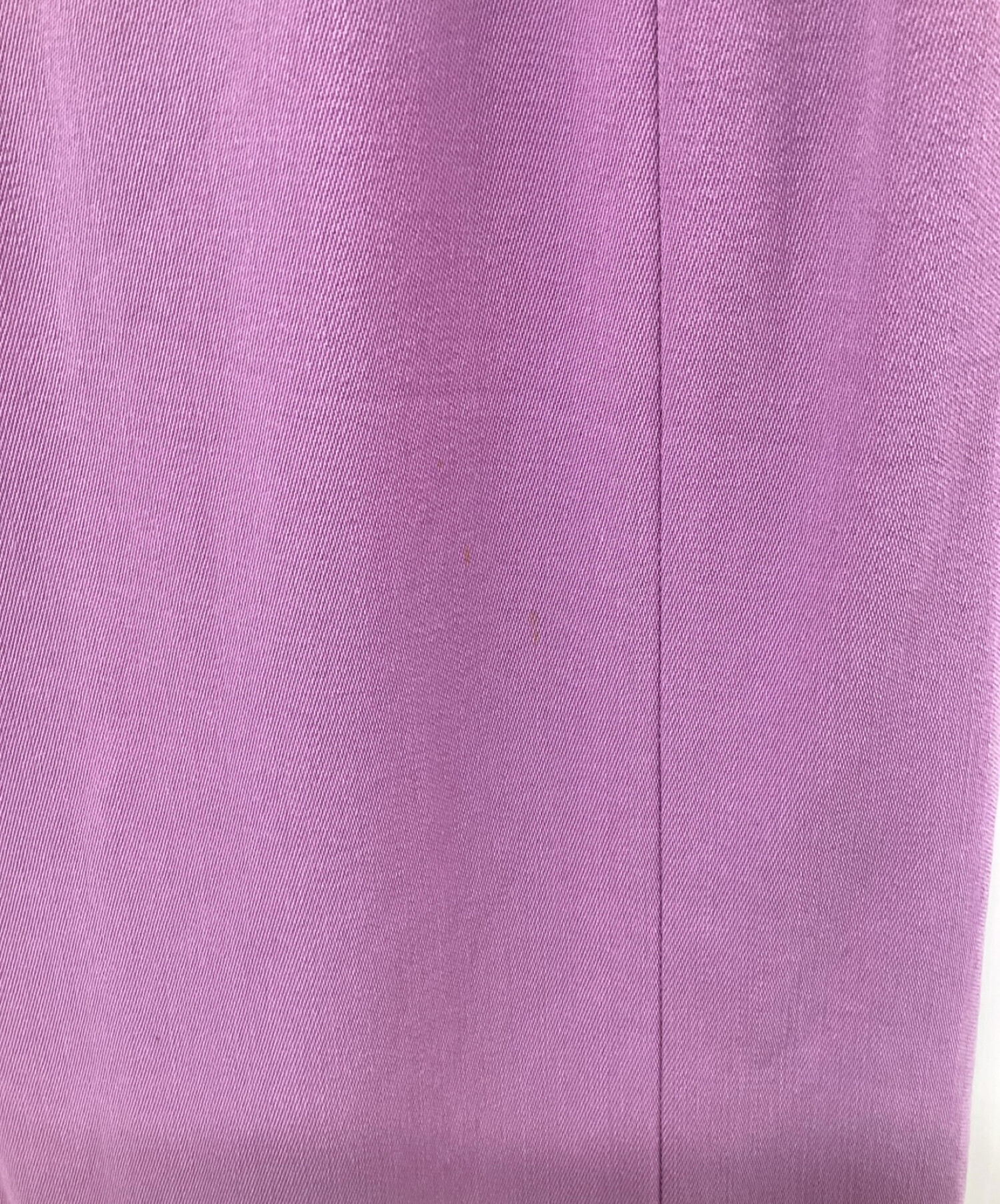 CELINE (セリーヌ) ロゴプレートメタルチェーンスカート パープル サイズ:SIZE 38