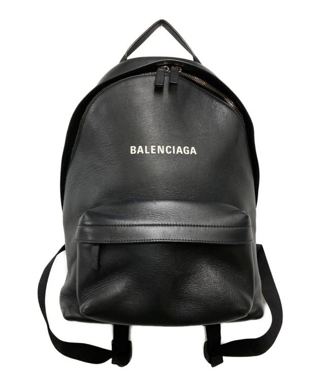 中古・古着通販】BALENCIAGA (バレンシアガ) エブリティバックパック レザーリュック ブラック｜ブランド・古着通販  トレファク公式【TREFAC FASHION】スマホサイト