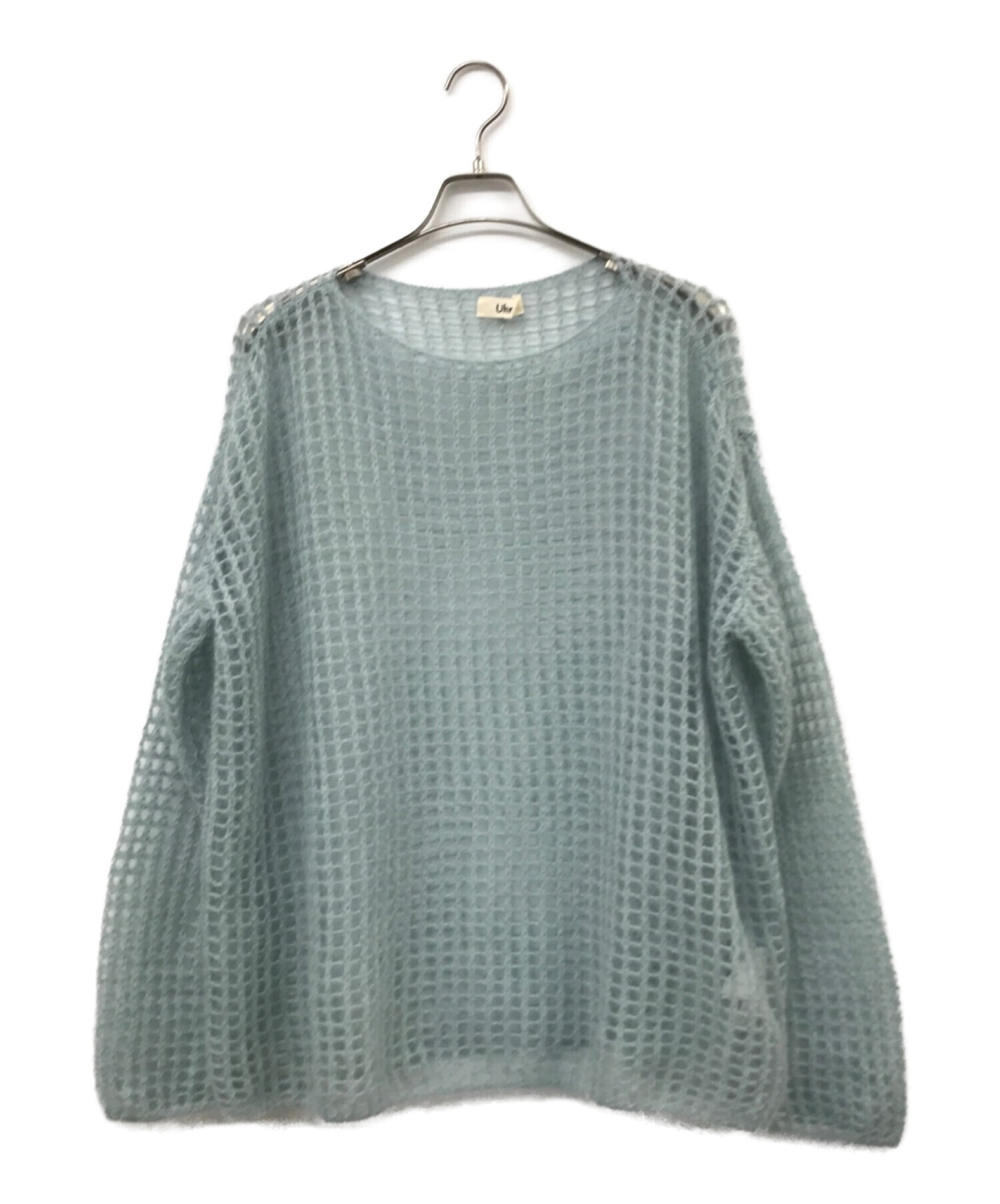 Uhr (ウーア) 22AW Mohair Pull-over Loose Knit ブルー サイズ:Ｆｒｅｅ