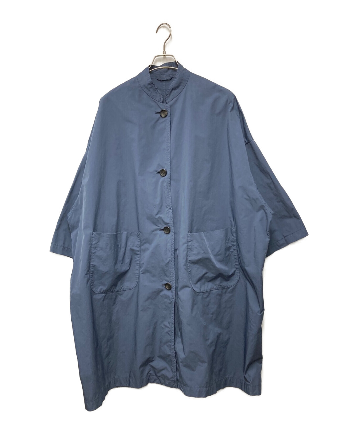 R&D.M.Co-OLDMAN'S TAILOR (オールドマンズテイラー) GARMENT DYE OVER SIZE COAT  ガーメントダイオーバーサイズコート ブルー サイズ:無