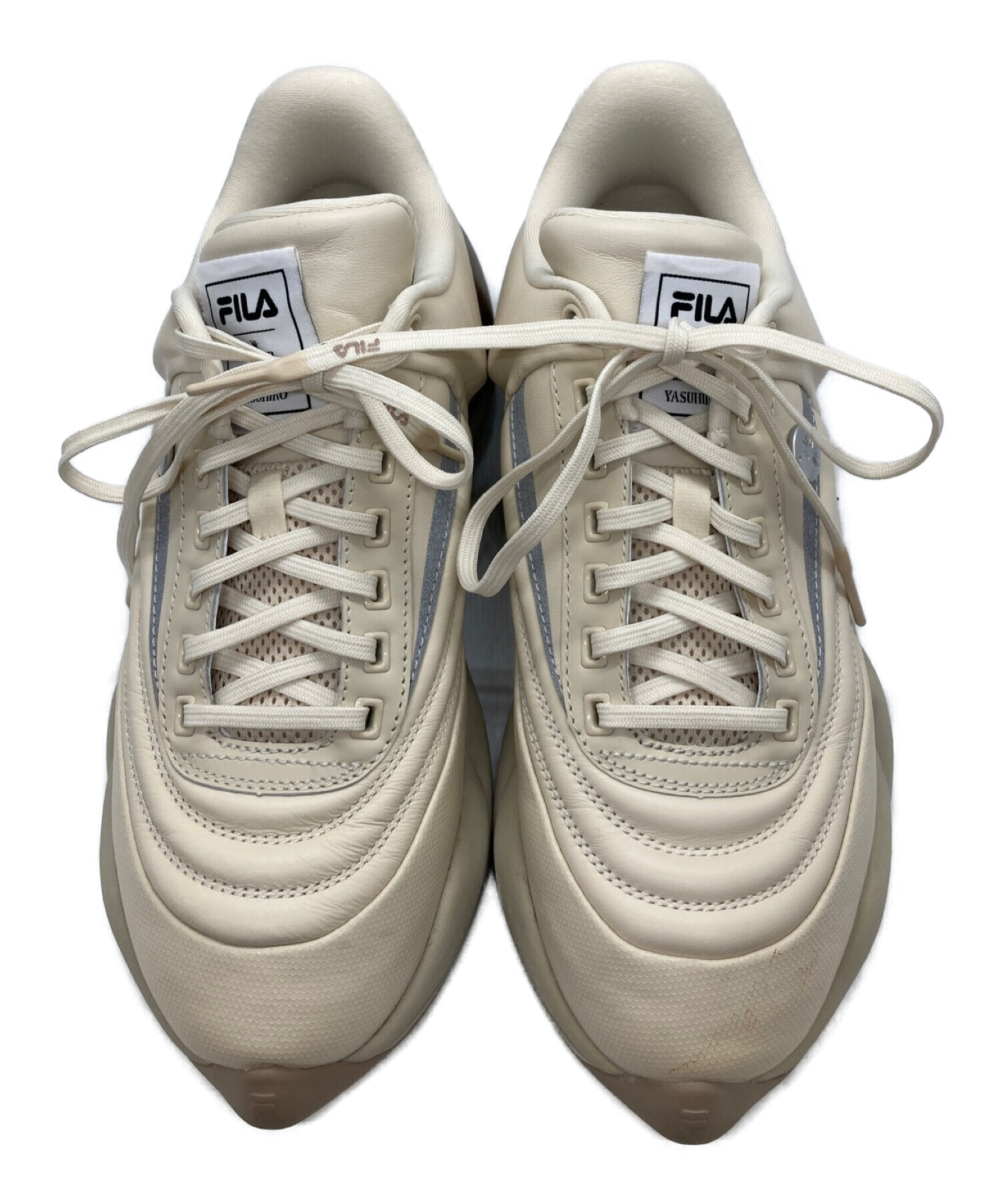 Maison MIHARA YASUHIRO (メゾン ミハラ ヤスヒロ) FILA (フィラ) チャンキーソールスニーカー アイボリー  サイズ:US8.5