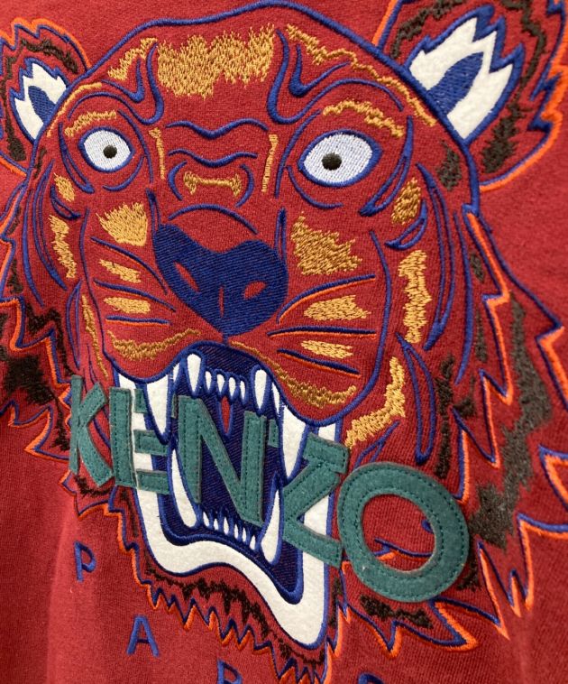 中古・古着通販】KENZO (ケンゾー) タイガー刺繍スウェット レッド 