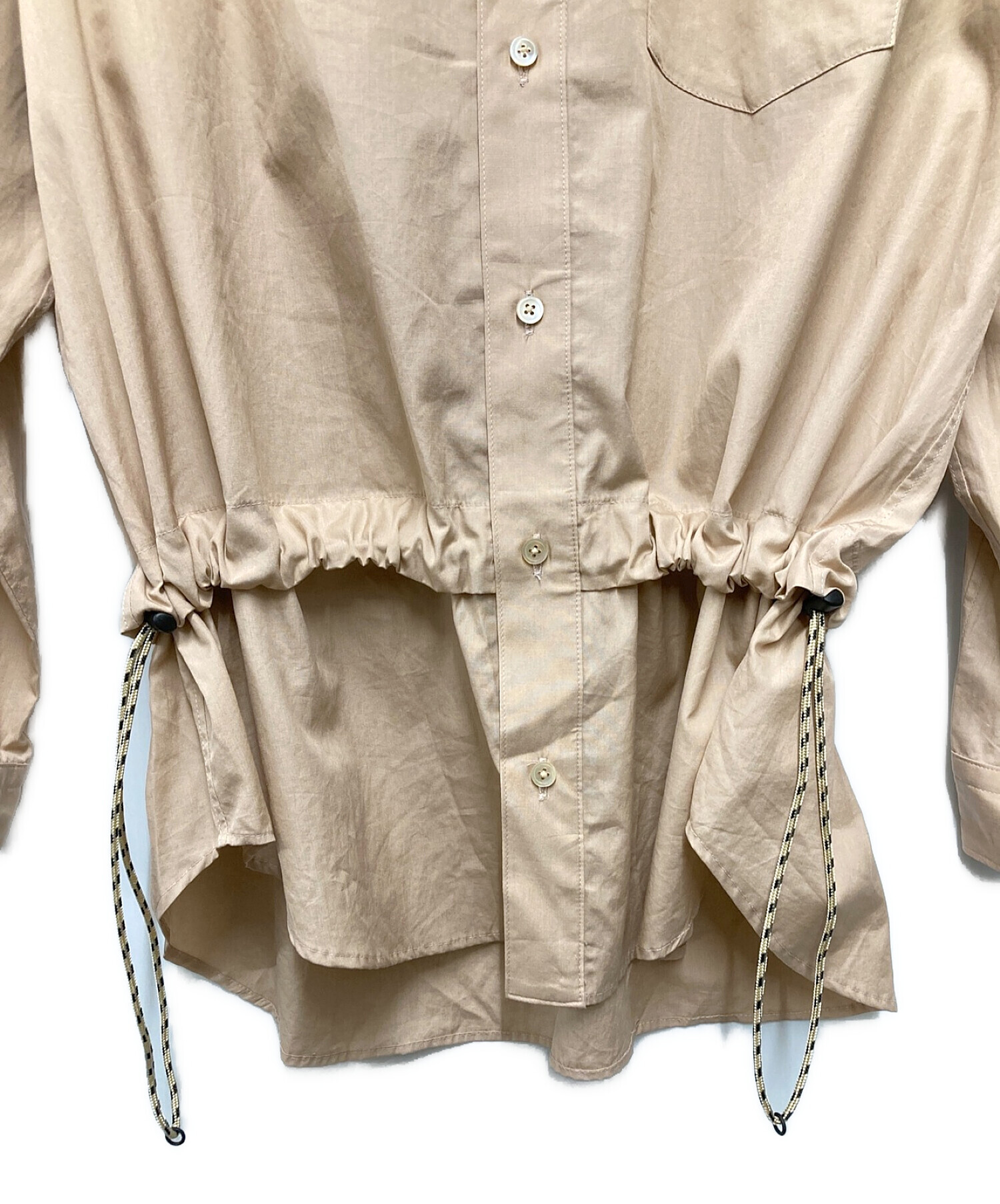 WELLDER (ウェルダー) Drawstring Shirt　シャツ ピンク サイズ:3