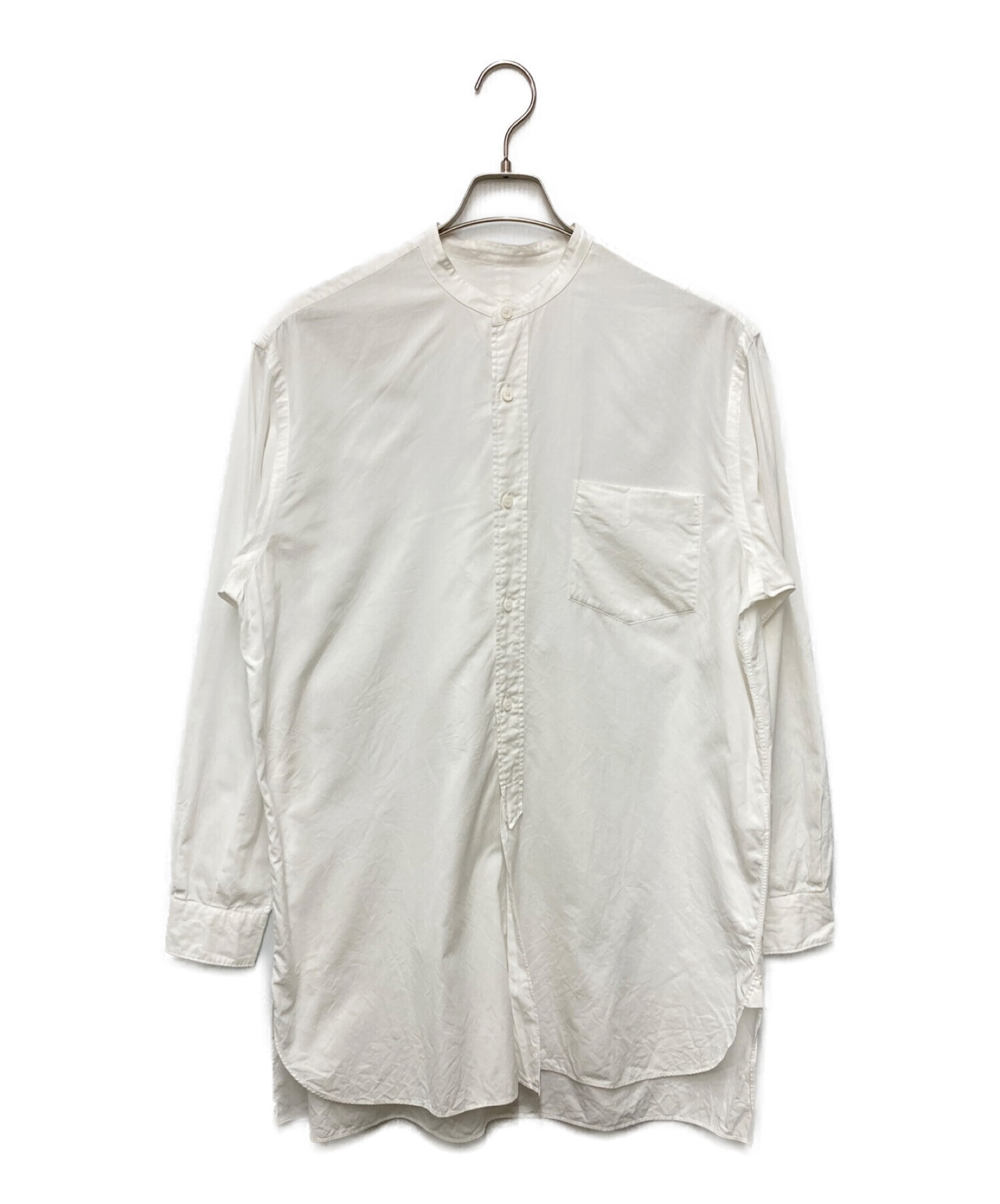 【新年特販】COMOLI 18ss バンドカラーシャツ　ホワイト トップス
