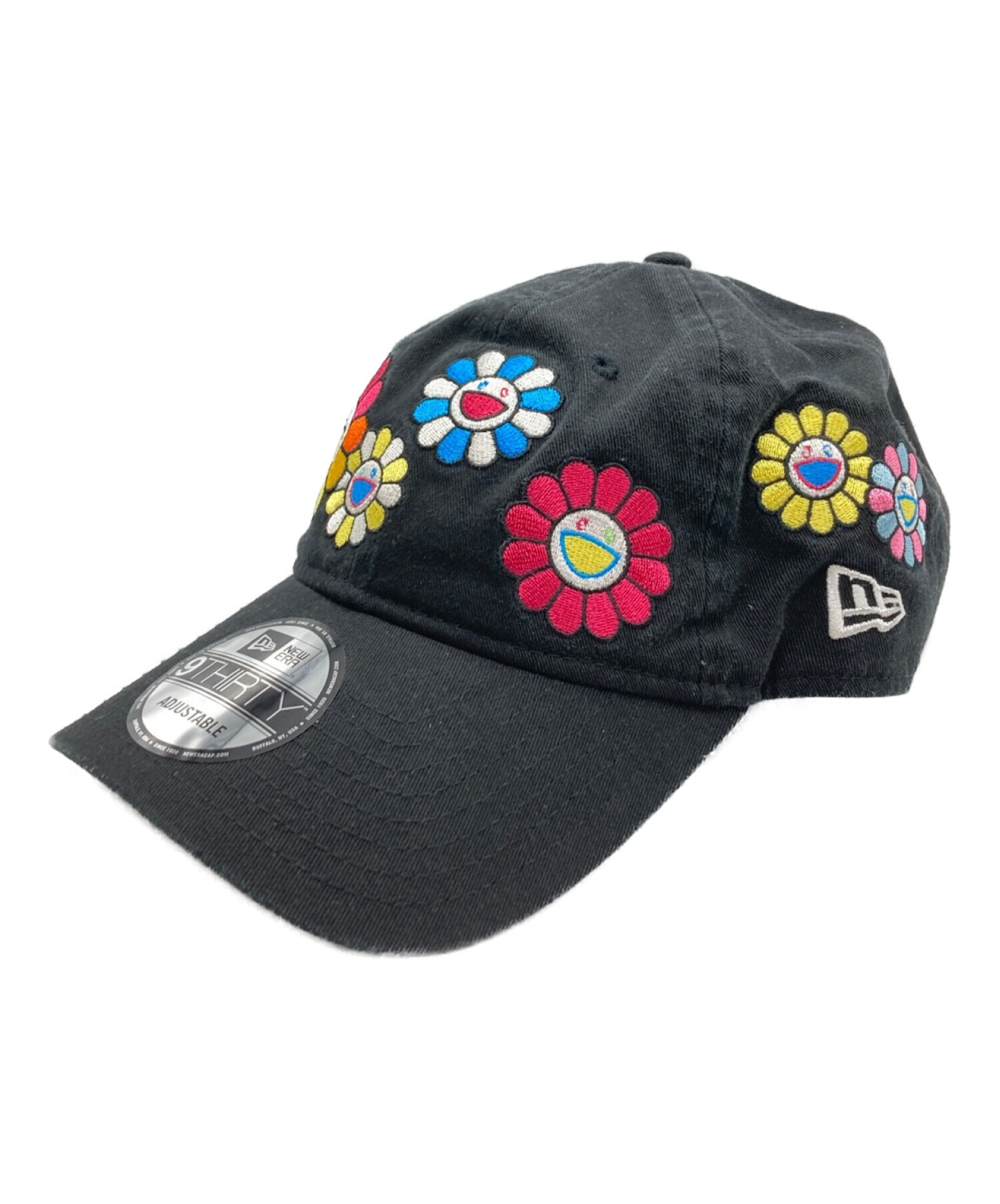 New Era (ニューエラ) TAKASHI MURAKAMI (タカシ ムラカミ) コラボフラワー刺繍キャップ ブラック 未使用品