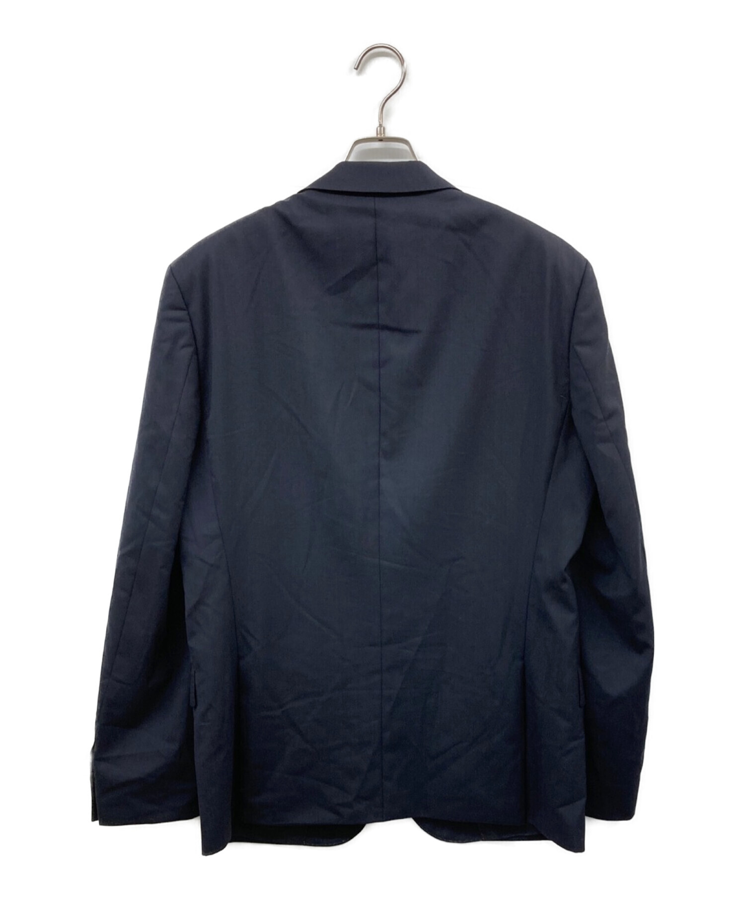 美品 ヒューゴボス HUGO BOSS セットアップ スーツ シングル テーラードジャケット スラックスパンツ ジャージー メンズ 50(L相当) グレー