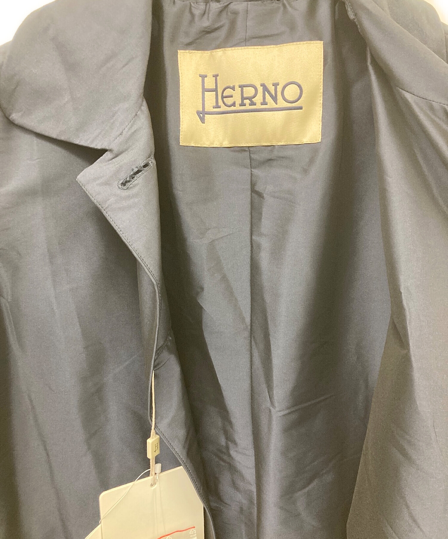 HERNO (ヘルノ) ステンカラーコート ネイビー サイズ:44 未使用品