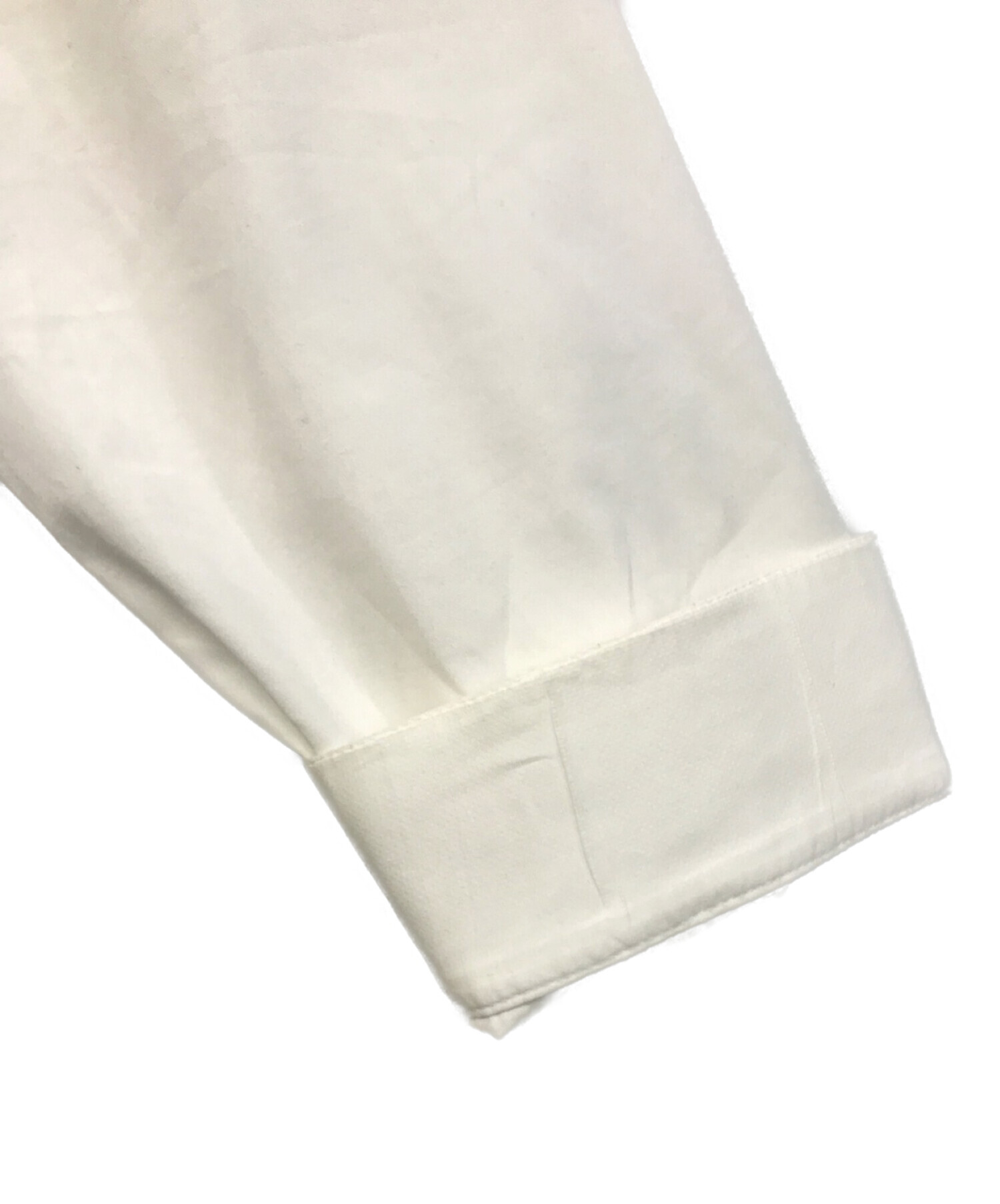 DIOR HOMME (ディオール オム) BEE刺繍ワンポイントシャツ ホワイト サイズ:40