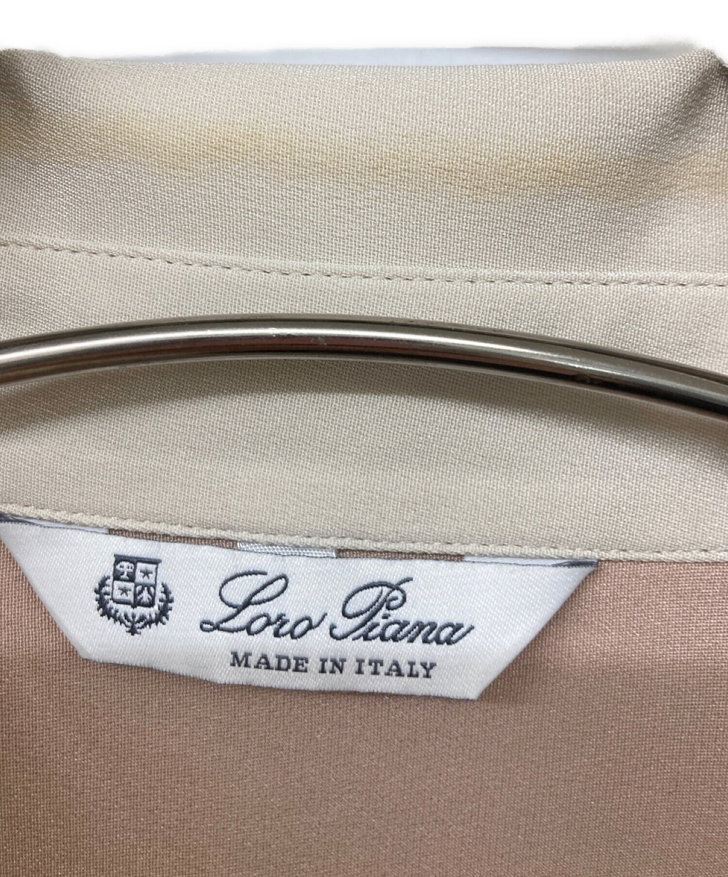 中古・古着通販】LORO PIANA (ロロピアーナ) バイカラーシルクシャツ