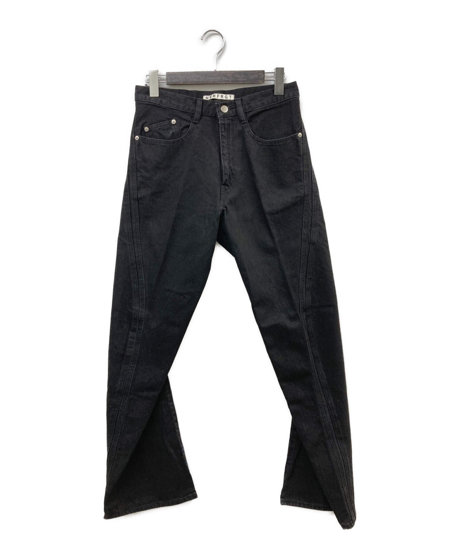 NVRFRGT (ネヴァーフォーゲット) 23SS 3D Twisted Jeans 3Dツイストジーンズ ブラック サイズ:1