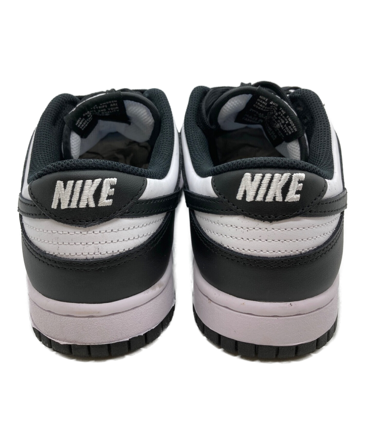 NIKE (ナイキ) WMNS Dunk Low/ウィメンズダンクロー ホワイト×ブラック サイズ:25ｃｍ