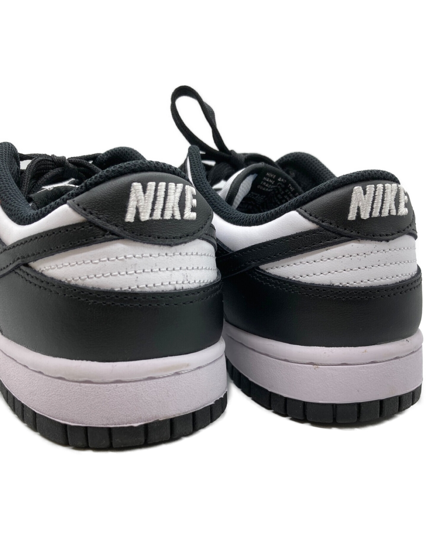 NIKE (ナイキ) WMNS Dunk Low/ウィメンズダンクロー ホワイト×ブラック サイズ:25ｃｍ