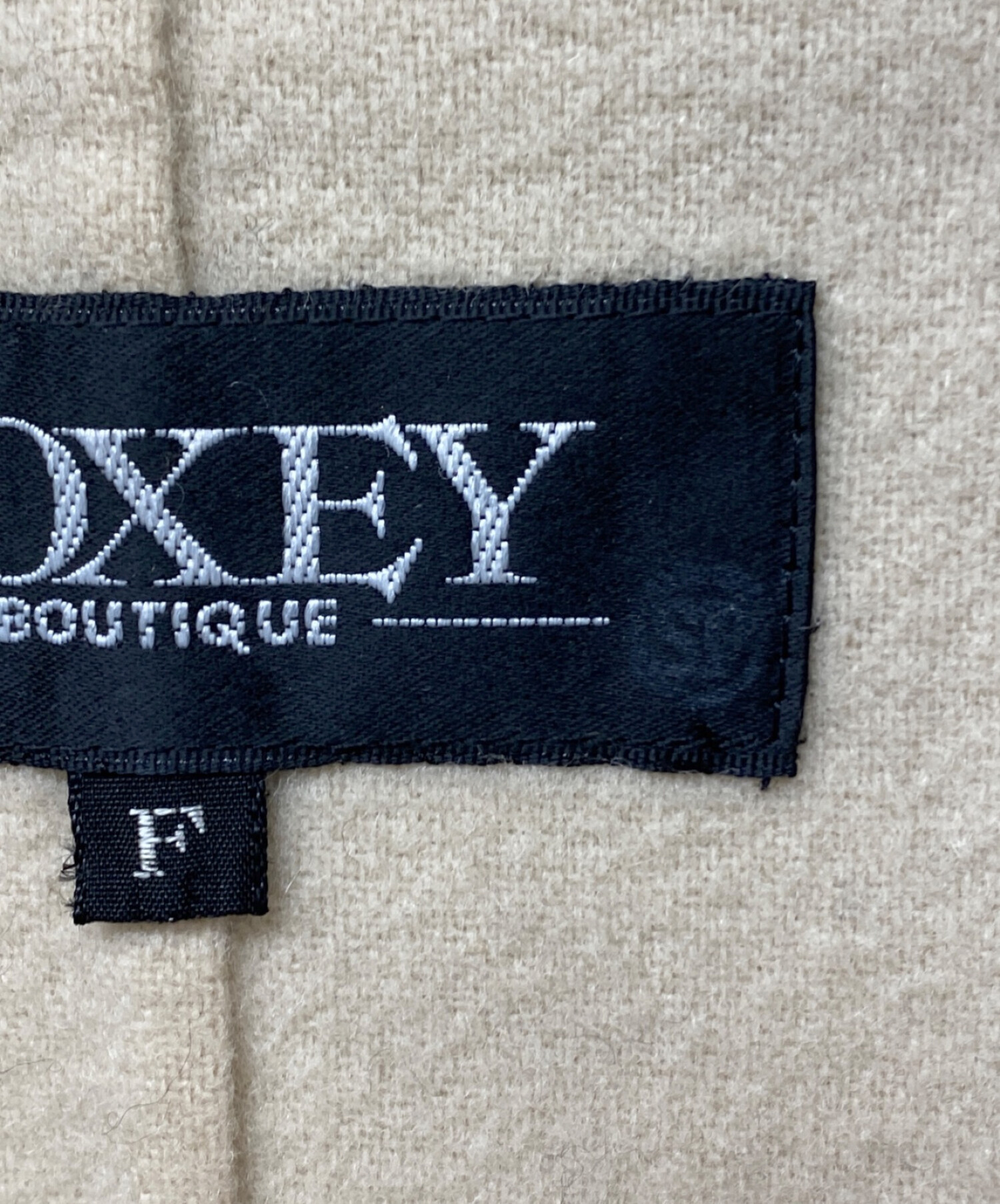 中古・古着通販】FOXEY BOUTIQUE (フォクシー ブティック) カシミヤブレンドダブルロングコート ベージュ  サイズ:FREE｜ブランド・古着通販 トレファク公式【TREFAC FASHION】スマホサイト