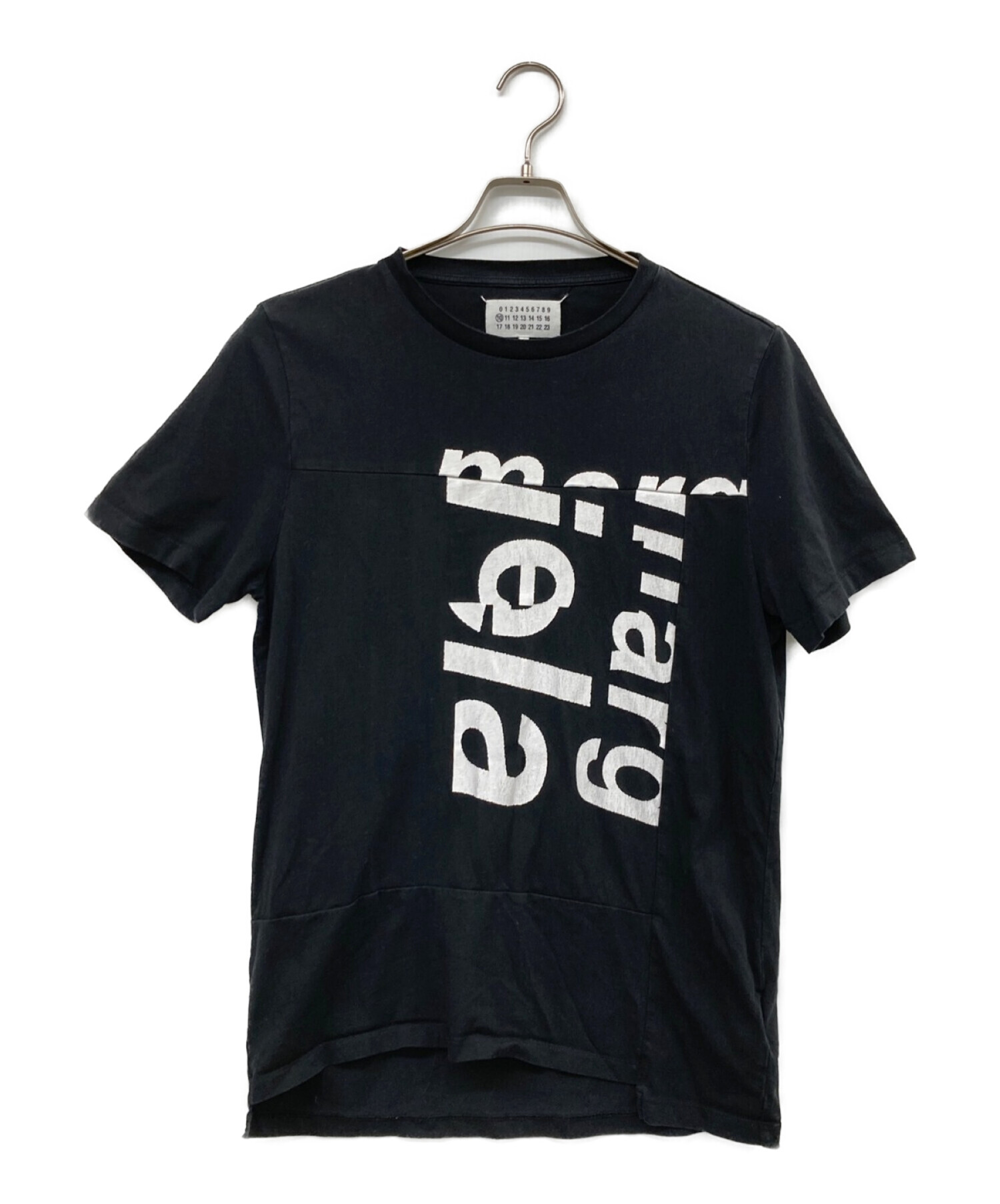 Maison Margiela (メゾンマルジェラ) 再構築Tシャツ ブラック サイズ:48