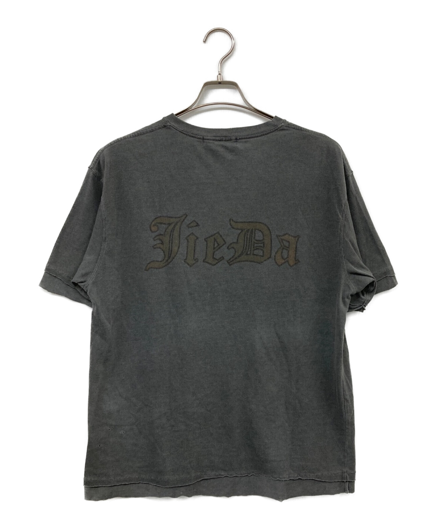 Jieda (ジエダ) 23ss DAMAGE GOTHIC PIGMENT TEE グレー サイズ:1 未使用品