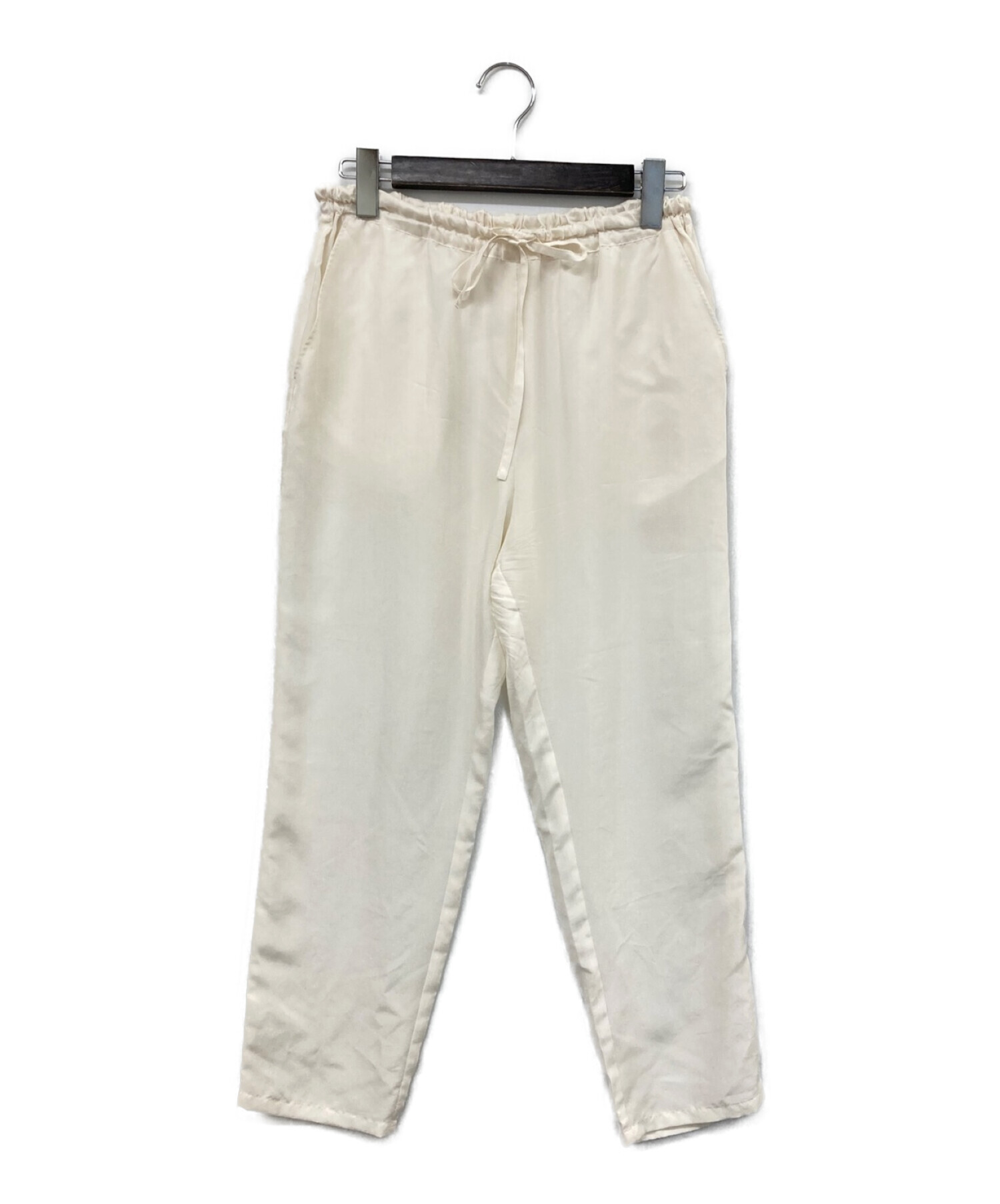 yoli (ヨリ) Silk pants　シルクパンツ ホワイト サイズ:3