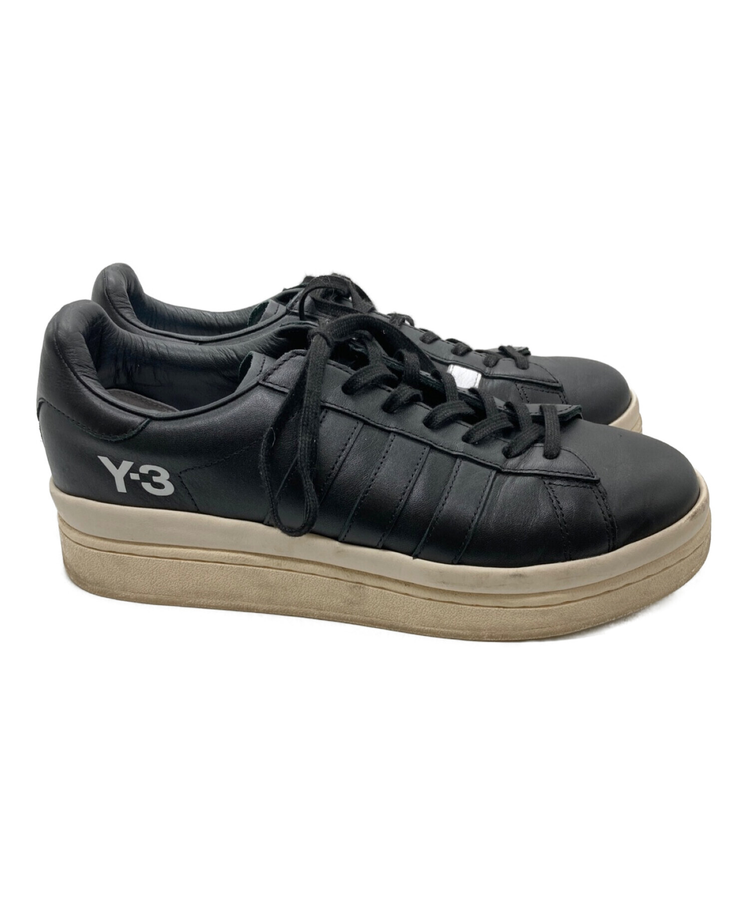 Y-3 (ワイスリー) HICHO ヒチョ ローカットスニーカー ブラック×アイボリー サイズ:27.5