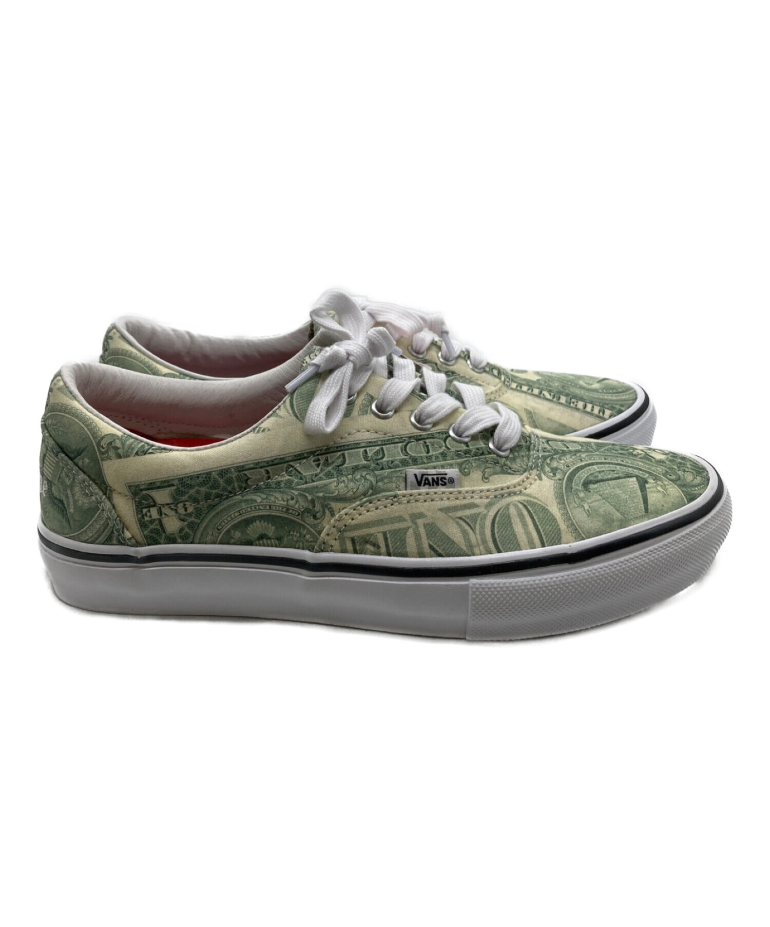 VANS (バンズ) SUPREME (シュプリーム) 23SS Dollar Era ローカットスニーカー グリーン サイズ:27.5cm 未使用品