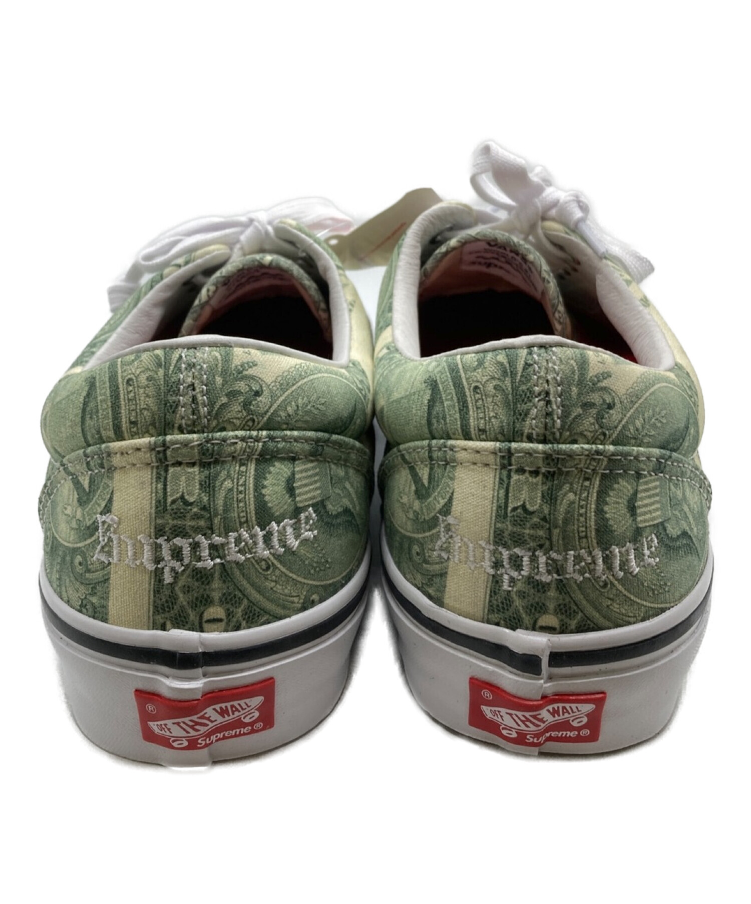 VANS (バンズ) SUPREME (シュプリーム) 23SS Dollar Era ローカットスニーカー グリーン サイズ:27.5cm 未使用品