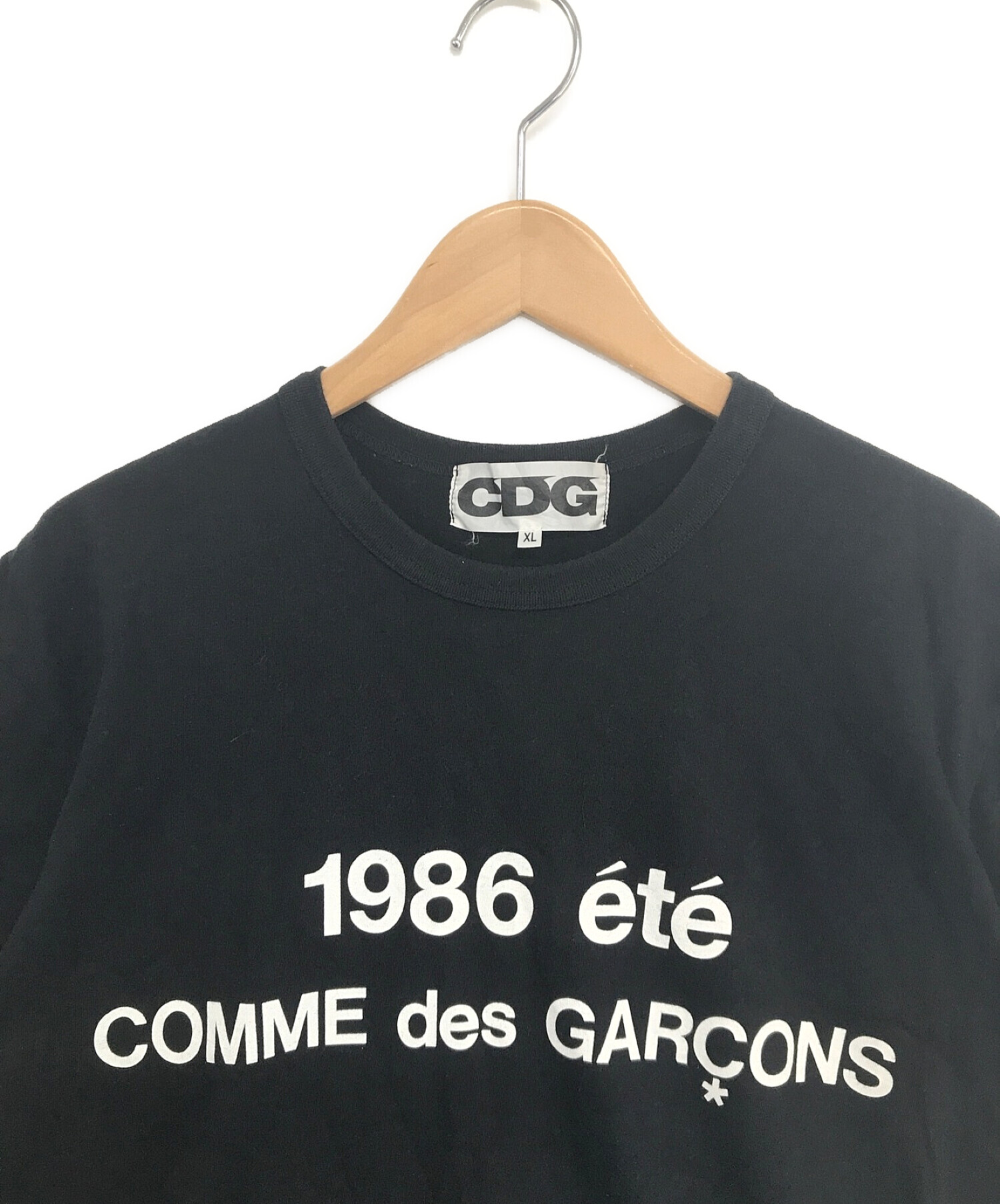 必見！稀少アイテム】コムデギャルソン CDG 1986 ete Tシャツ 黒-