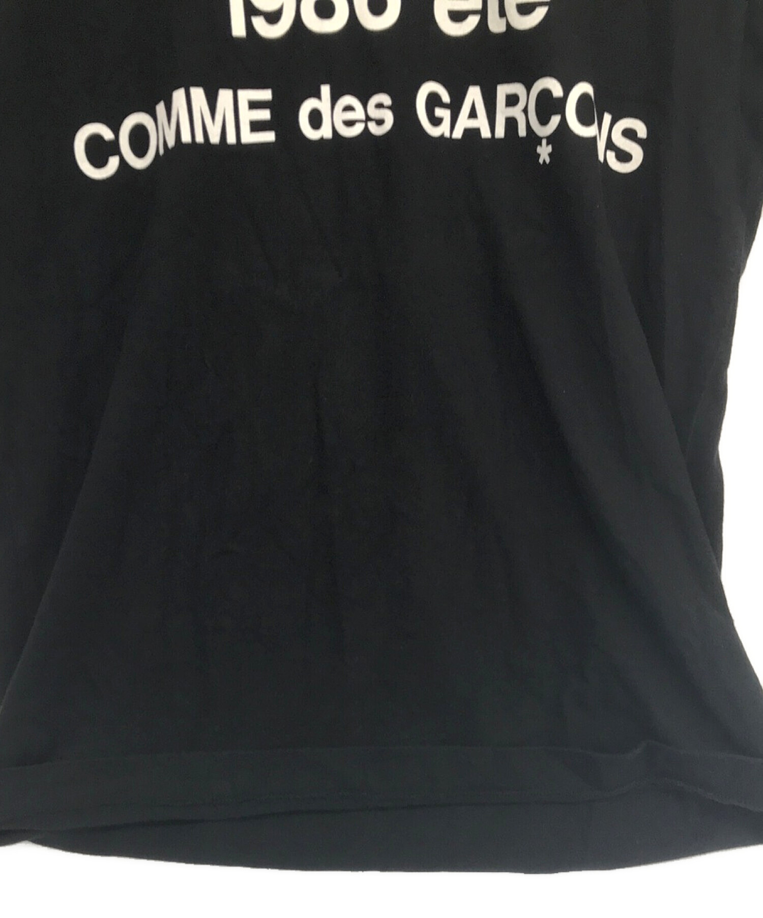 CDG (シーディージー コムデギャルソン) 1986 ete S/S Tシャツ ブラック サイズ:XL