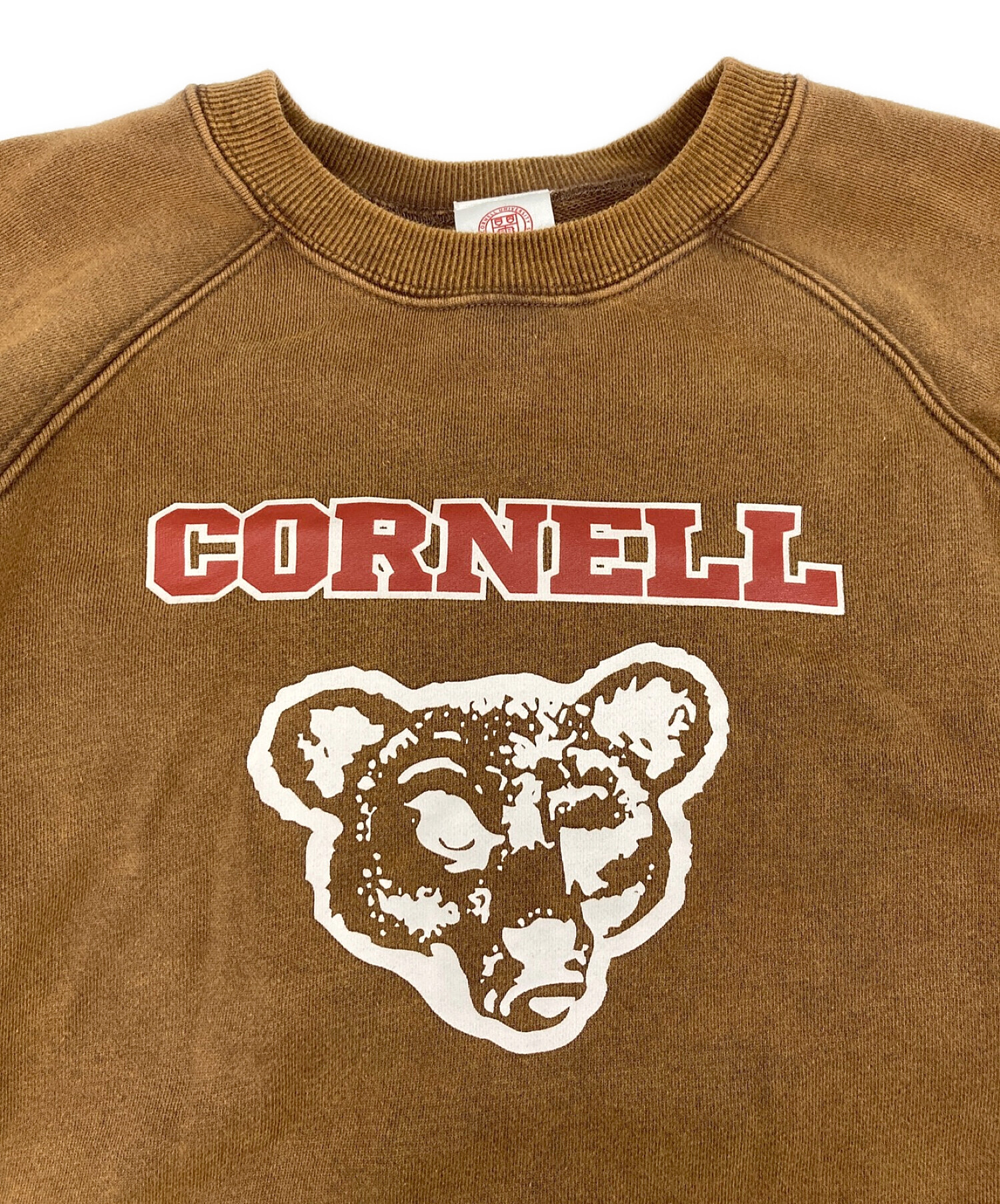 Ameri (アメリ) CORNELL UNIVERSITY (コーネル ユニバーシティ) クルーネックスウェット コラボスウェット  01120330350 ブラウン サイズ:-